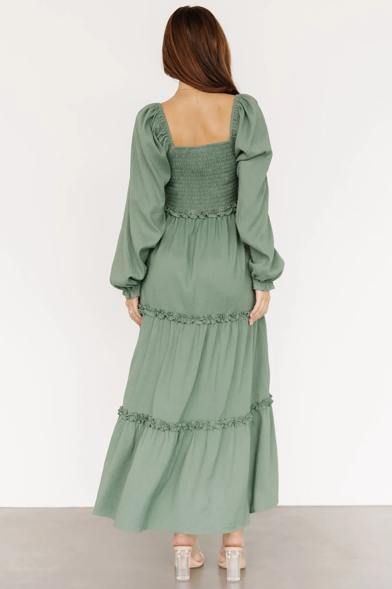 Britta Maxi Dress | Dark Sage sold by Baltic Born product image thumbnail 4