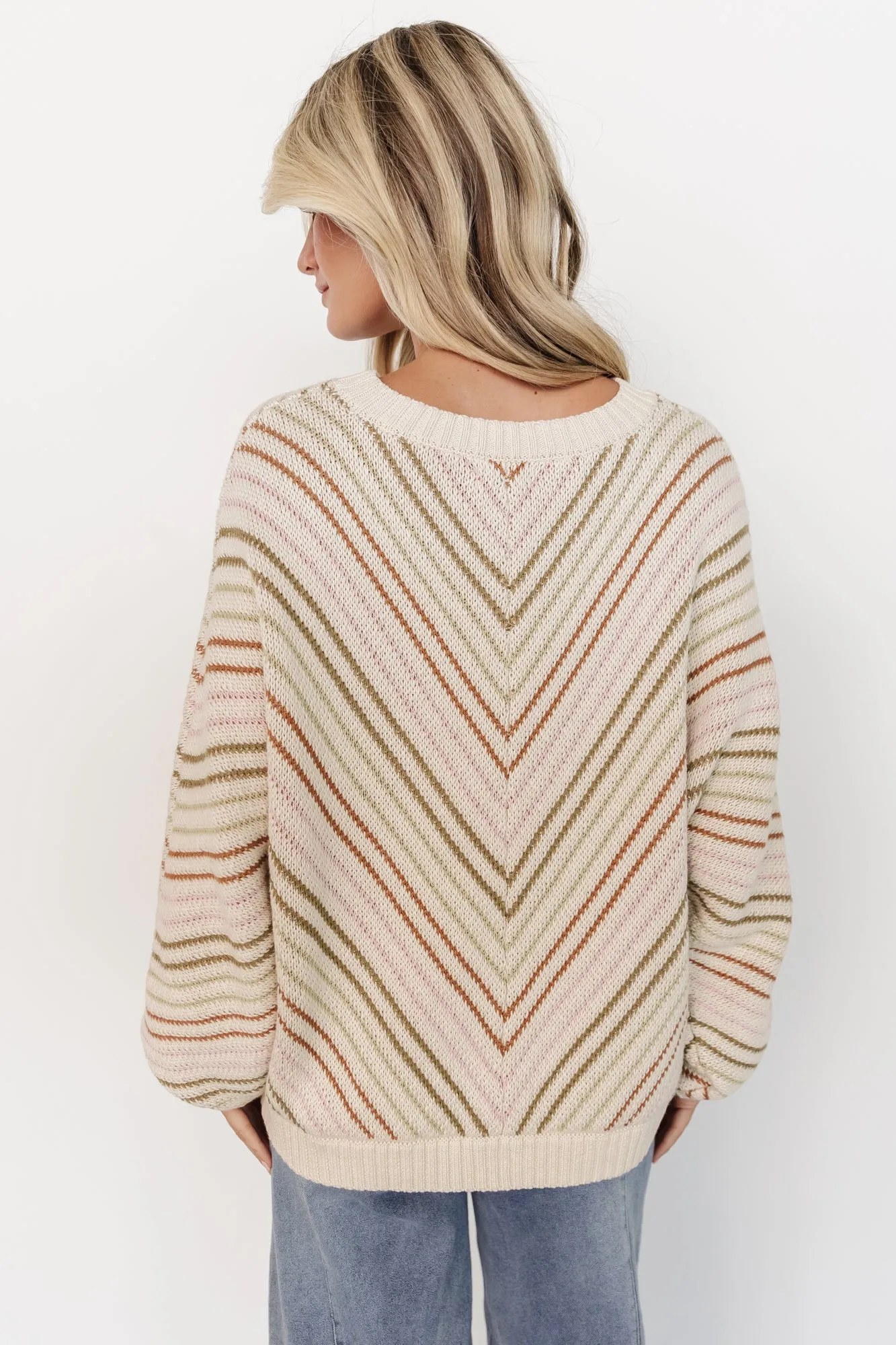 Tava Sweater | Ivory + Multi sold by Baltic Born product image thumbnail 4