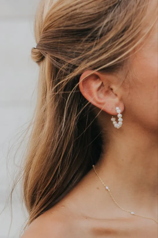 The Louise Pearl Hoops sold by Baltic Born
