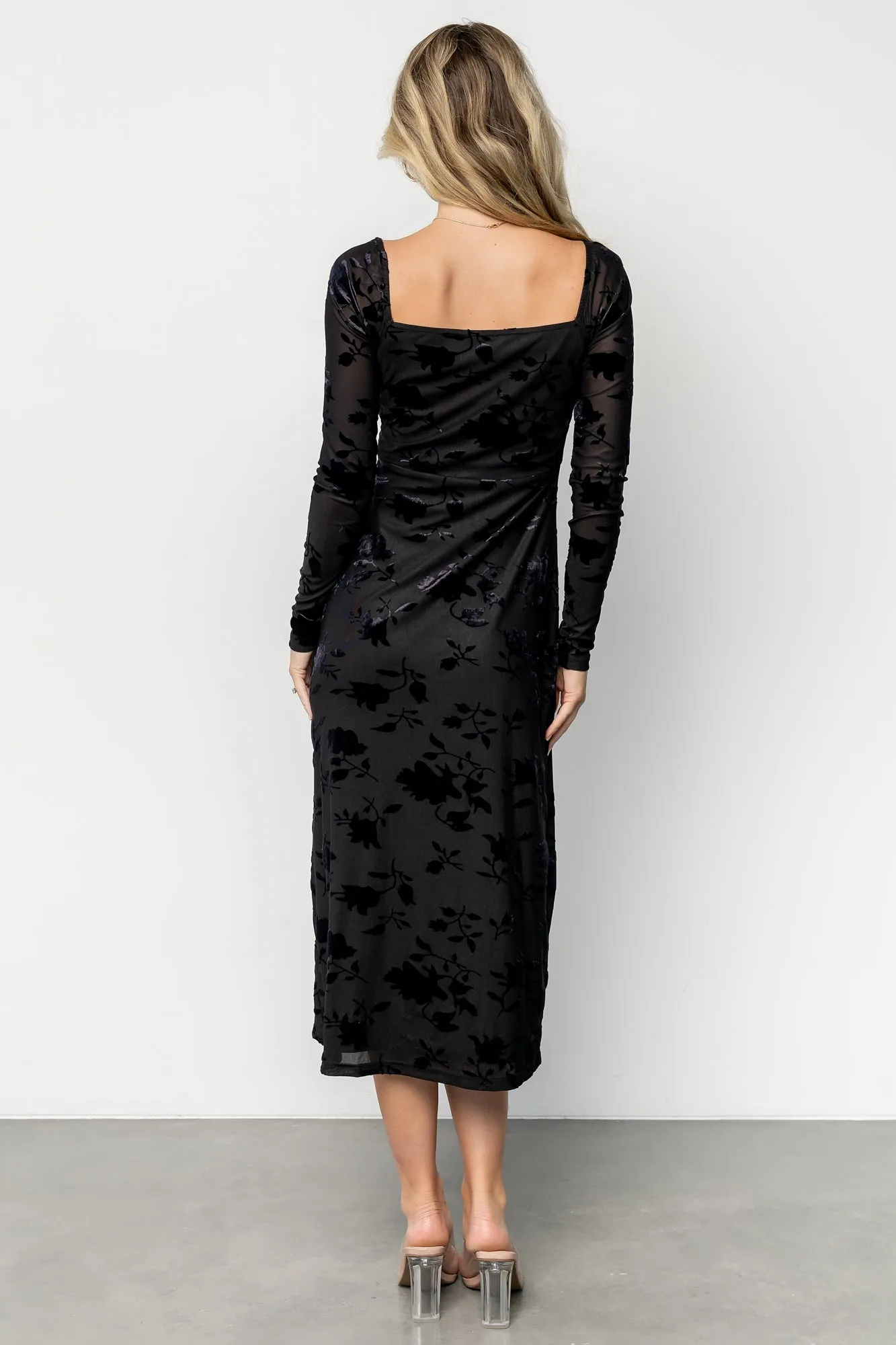 Tamara Midi Dress | Black Floral sold by Baltic Born product image thumbnail 4