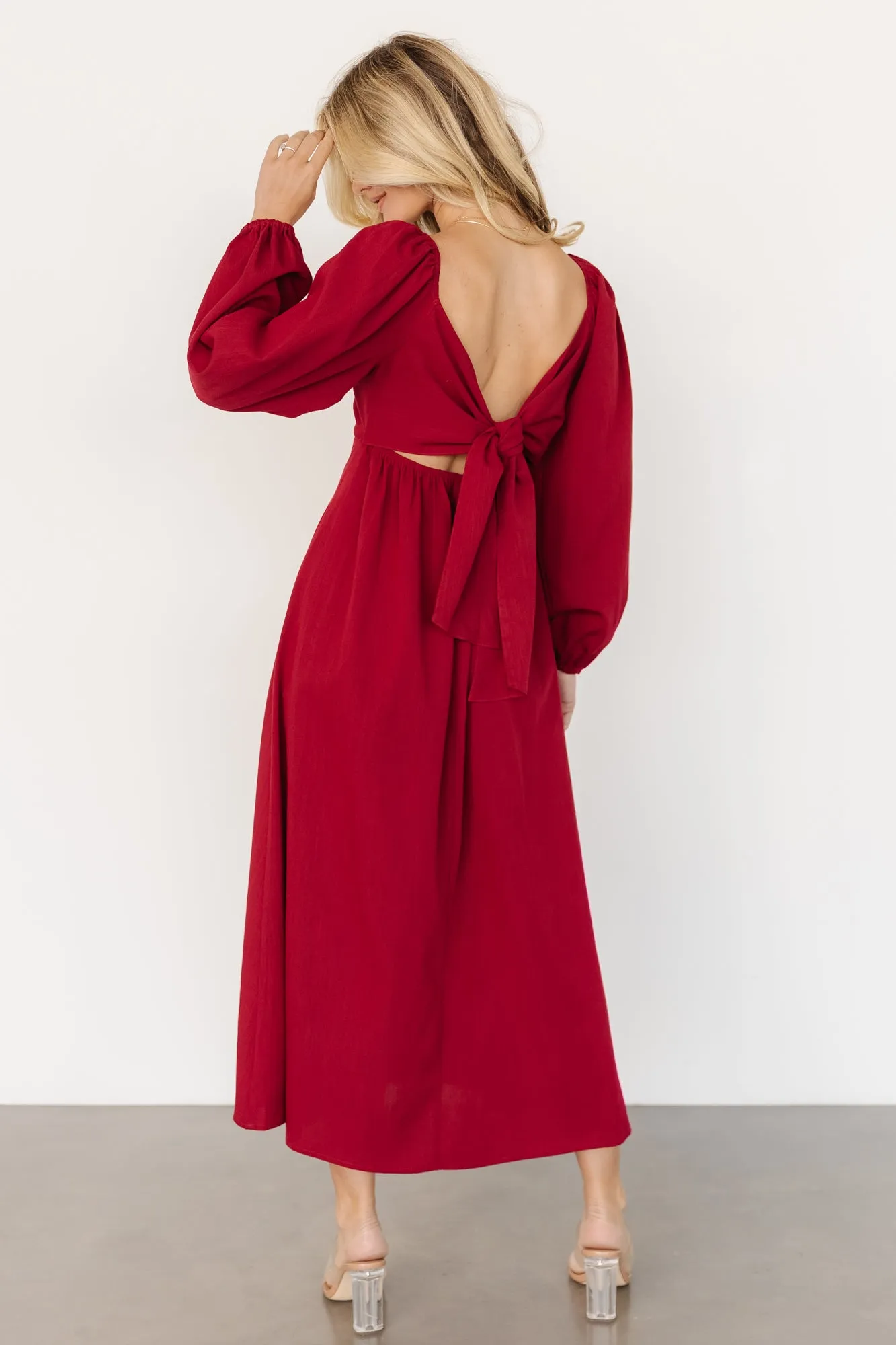 Rosalie Back Tie Dress | Scarlet sold by Baltic Born product image thumbnail 4