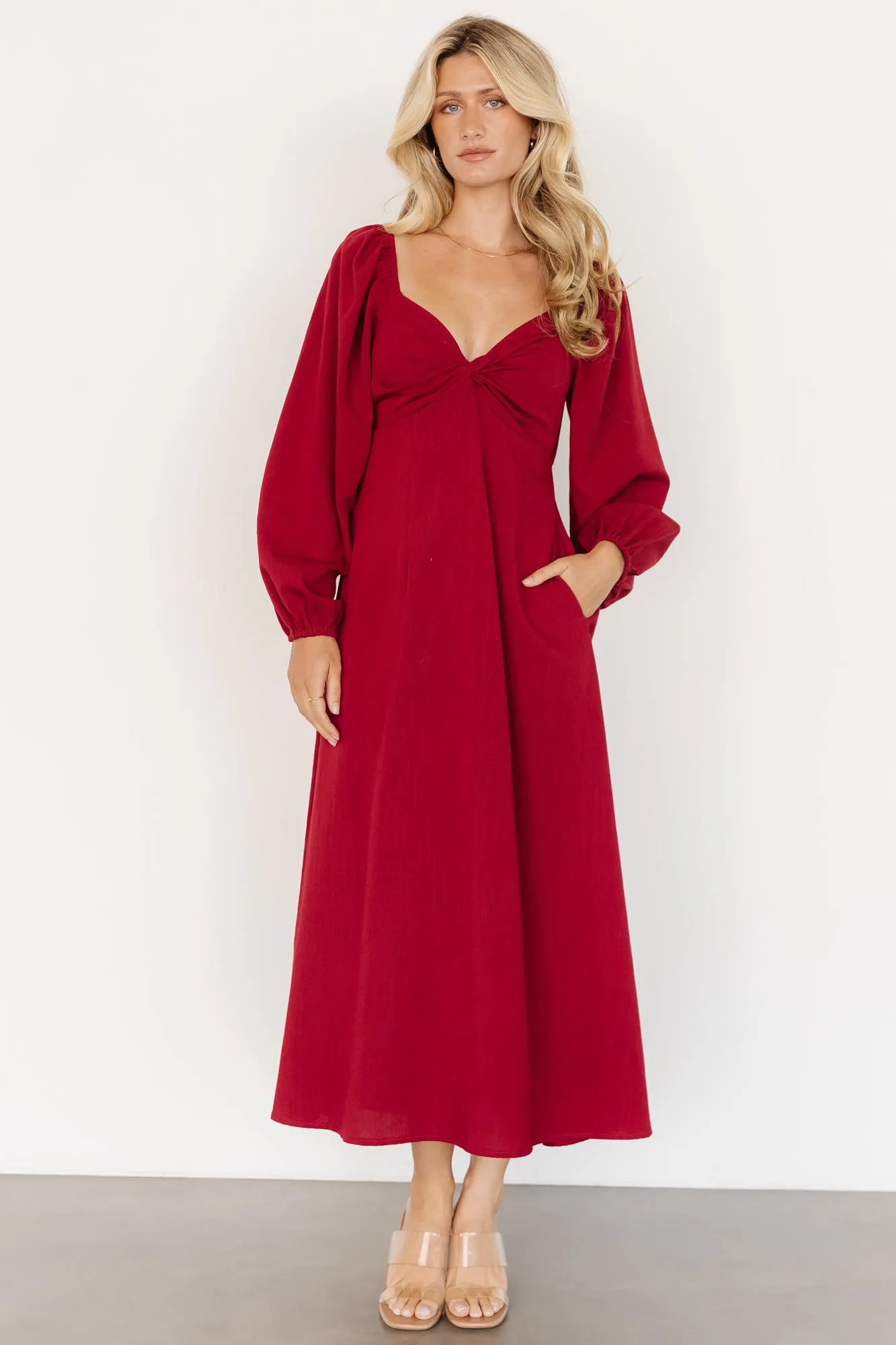 Rosalie Back Tie Dress | Scarlet sold by Baltic Born product image thumbnail 2