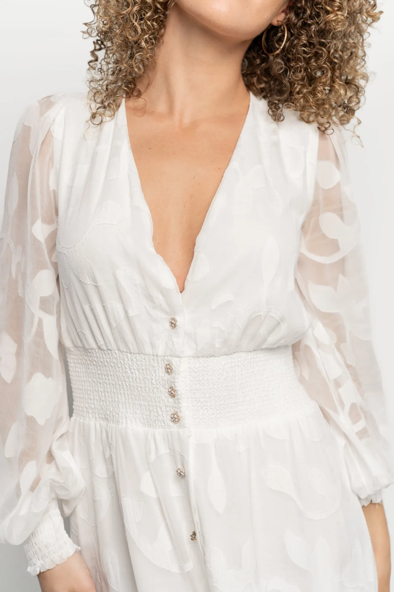 Daniella High Low Maxi Dress | White sold by Baltic Born product image thumbnail 2