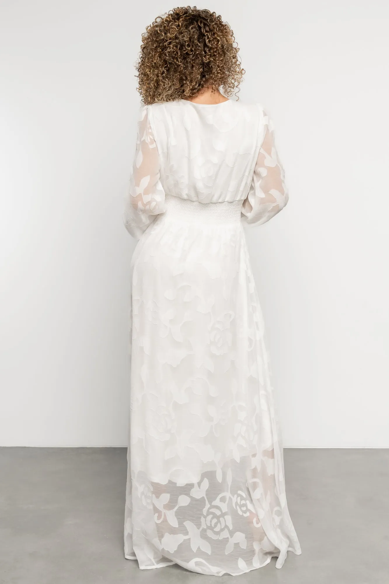 Daniella High Low Maxi Dress | White sold by Baltic Born product image thumbnail 4