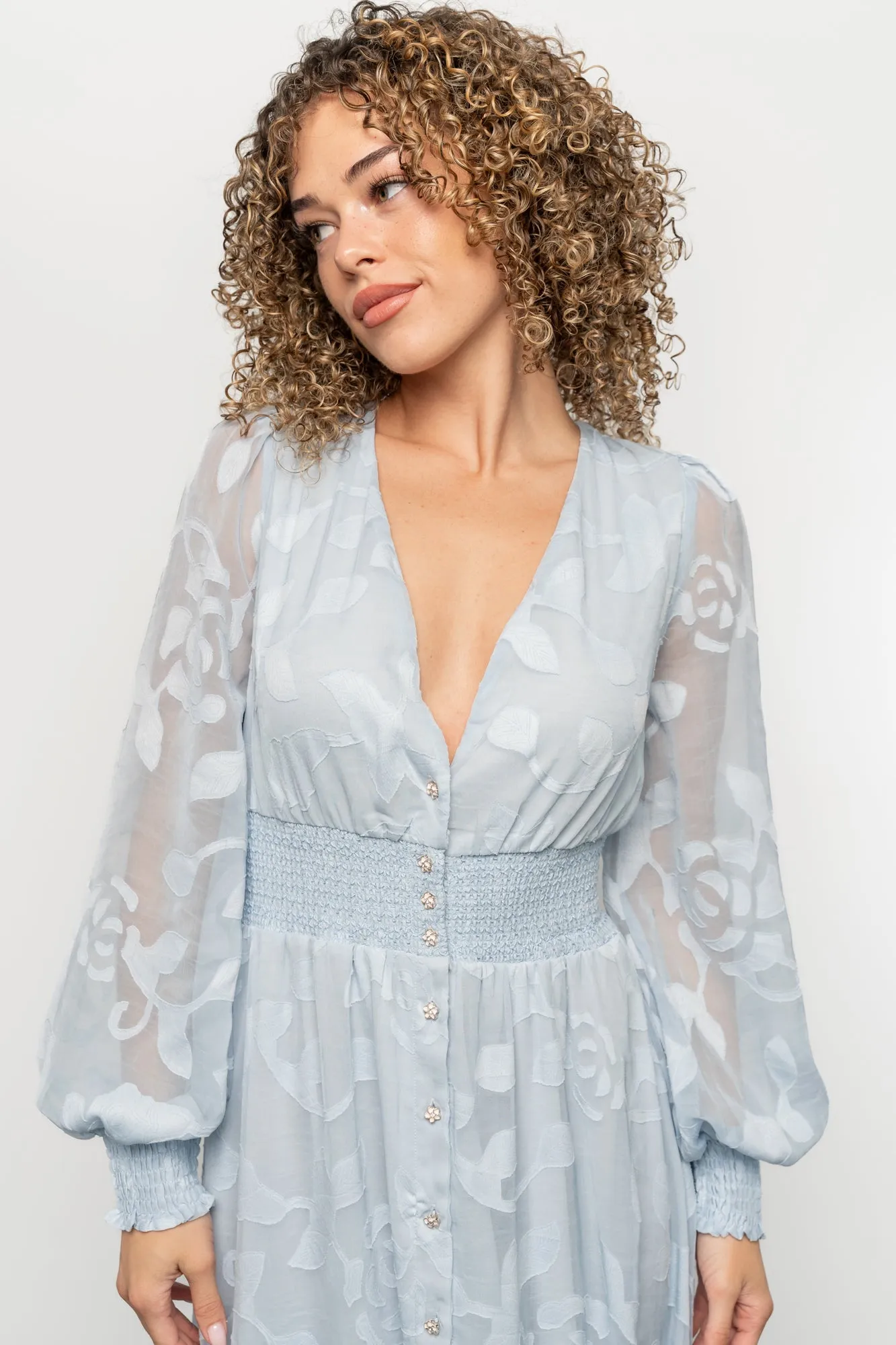 Daniella High Low Maxi Dress | Light Blue sold by Baltic Born product image thumbnail 2