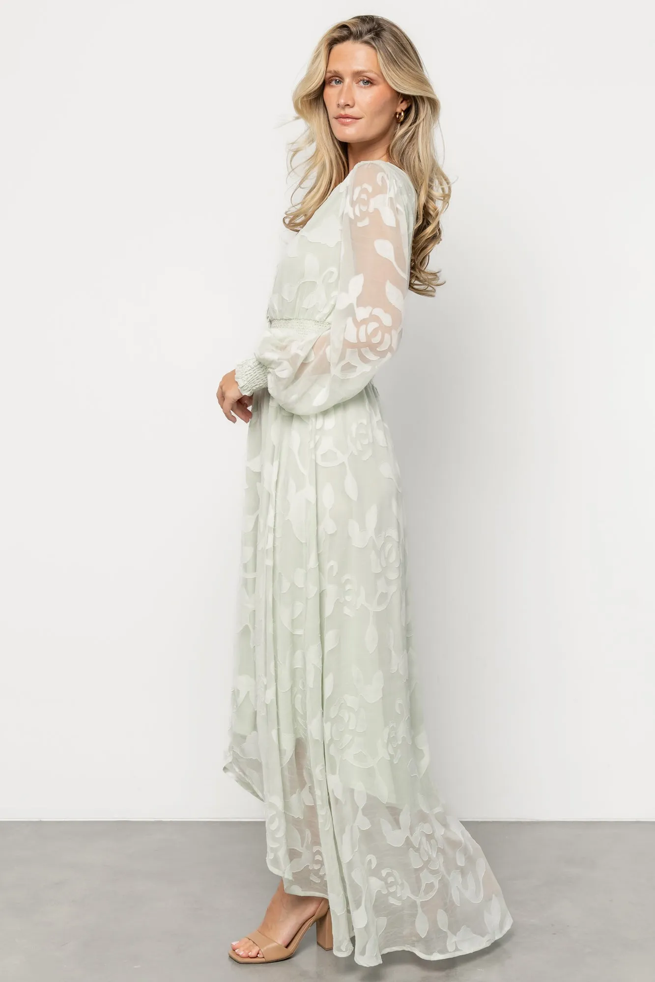 Daniella High Low Maxi Dress | Light Sage sold by Baltic Born product image thumbnail 5