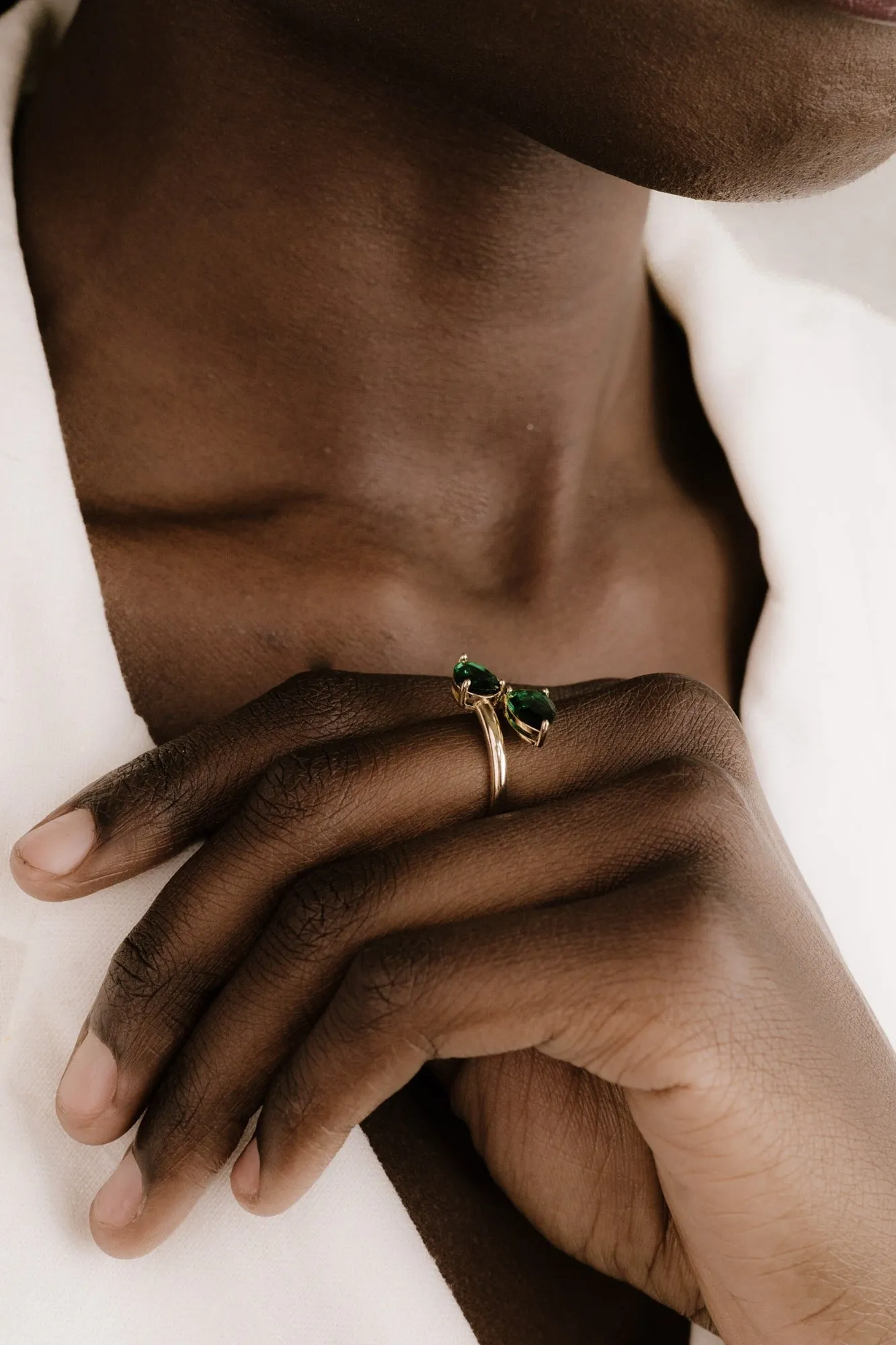 Crystal Teardrop Wrap Ring sold by Baltic Born product image thumbnail 5