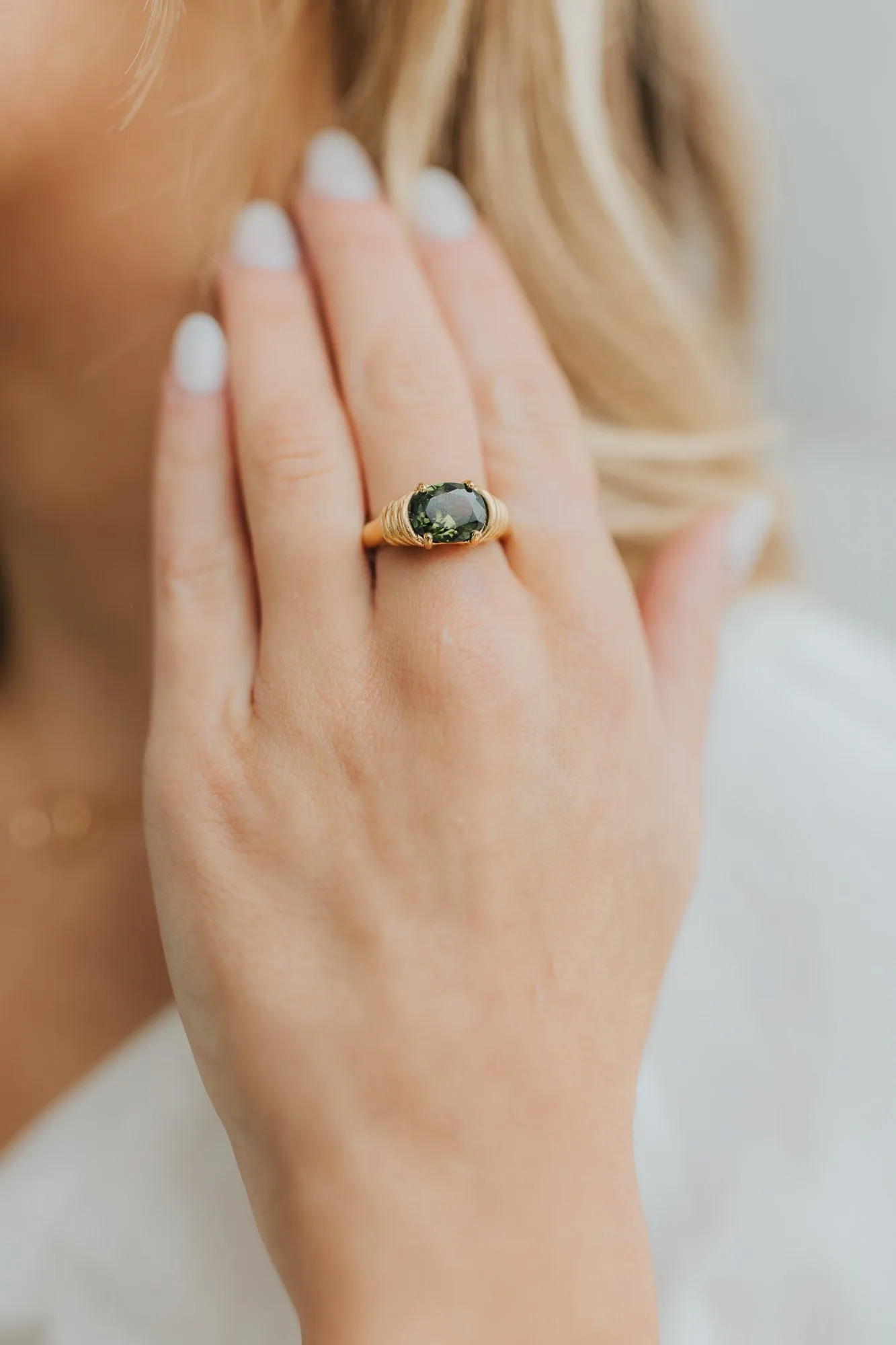 The Maddie Ring in Emerald sold by Baltic Born product image thumbnail 2