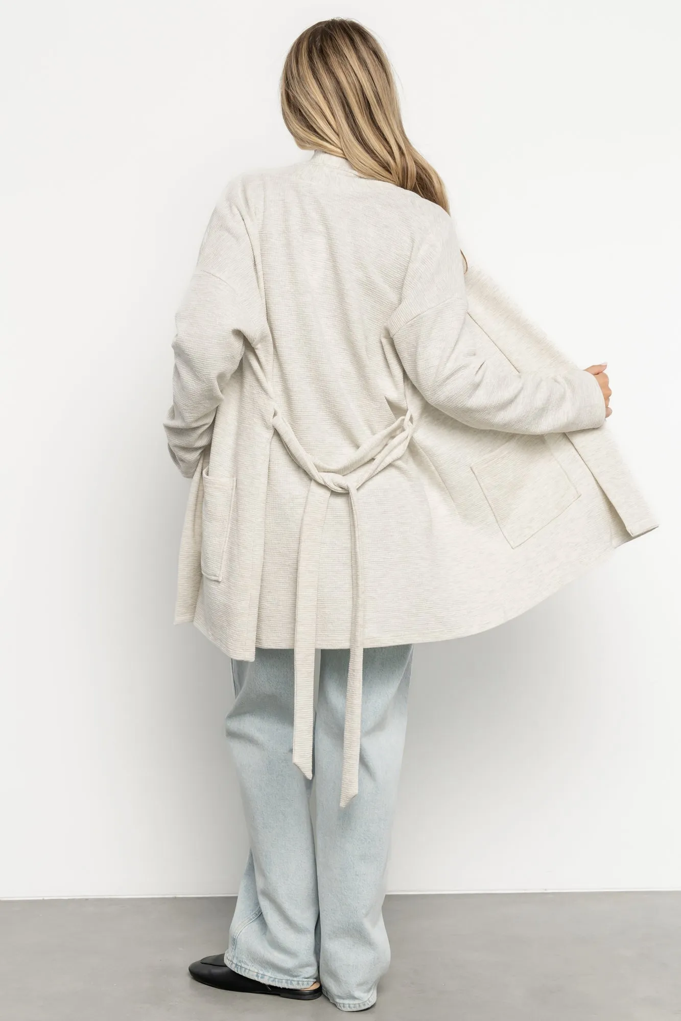 Clairemont Cardigan | Light Gray sold by Baltic Born product image thumbnail 4