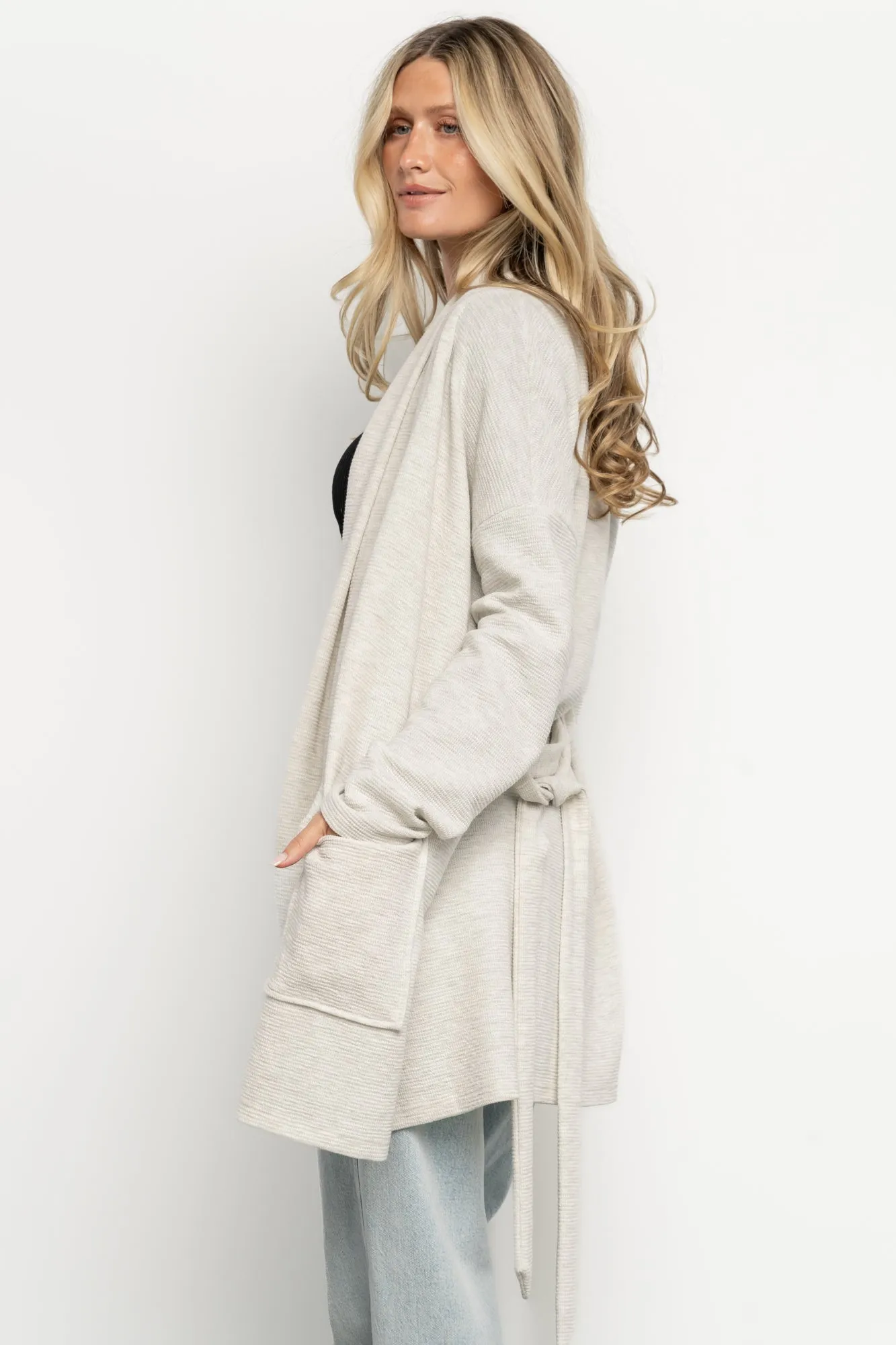 Clairemont Cardigan | Light Gray sold by Baltic Born product image thumbnail 3