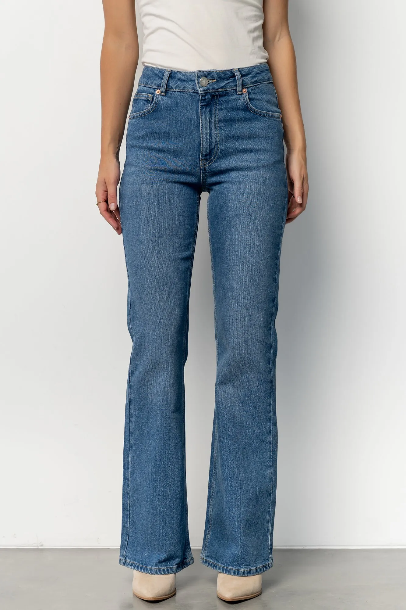 Michel High Rise Bootcut Jeans | Mid Wash sold by Baltic Born product image thumbnail 5
