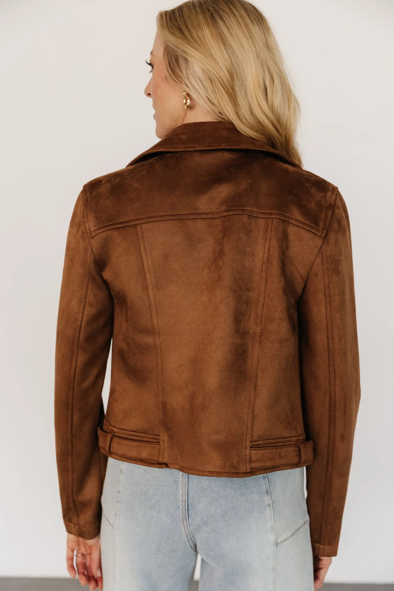 Marisa Faux Suede Jacket | Caramel sold by Baltic Born product image thumbnail 4