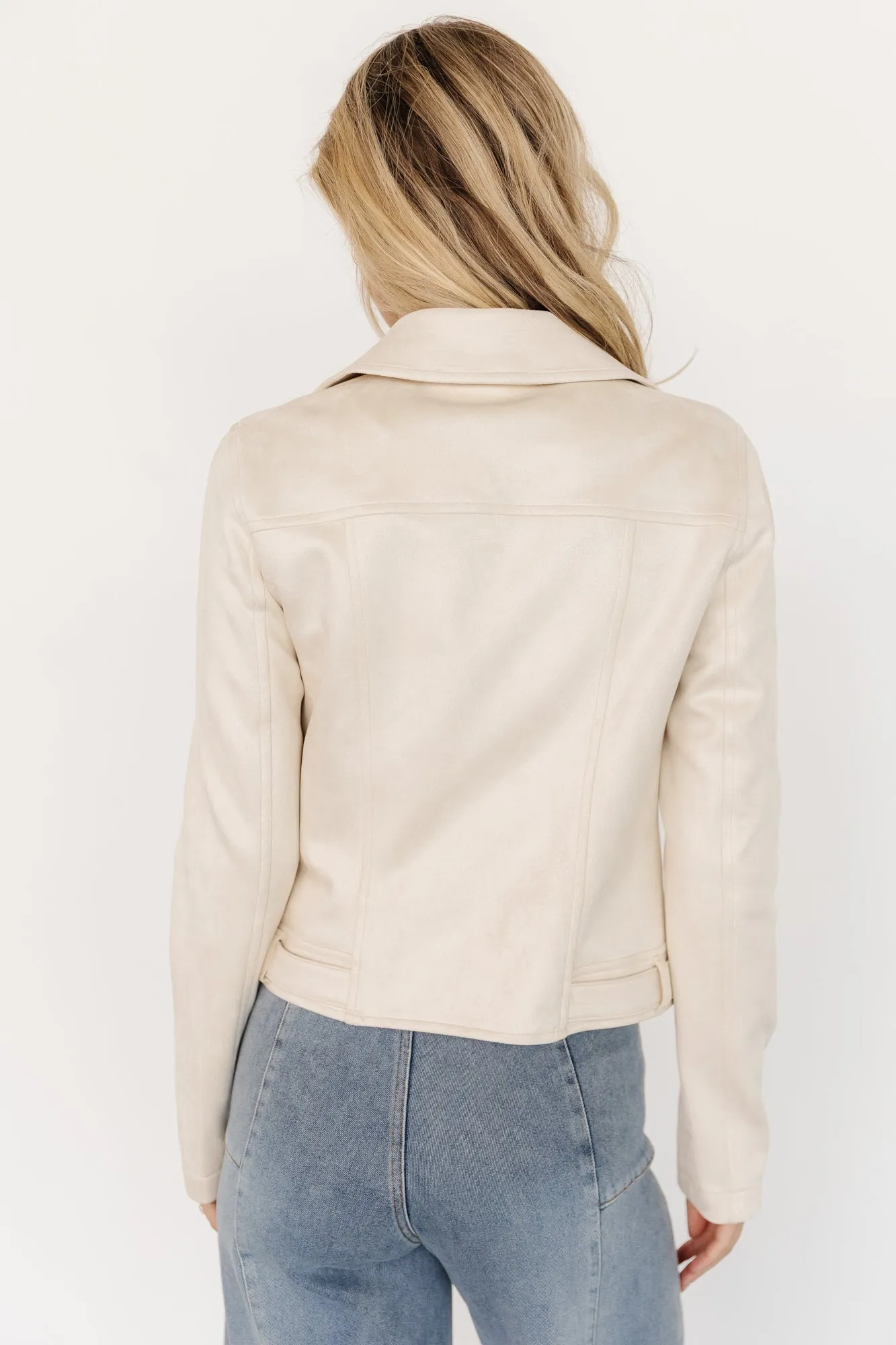 Marisa Faux Suede Jacket | Ivory sold by Baltic Born product image thumbnail 4