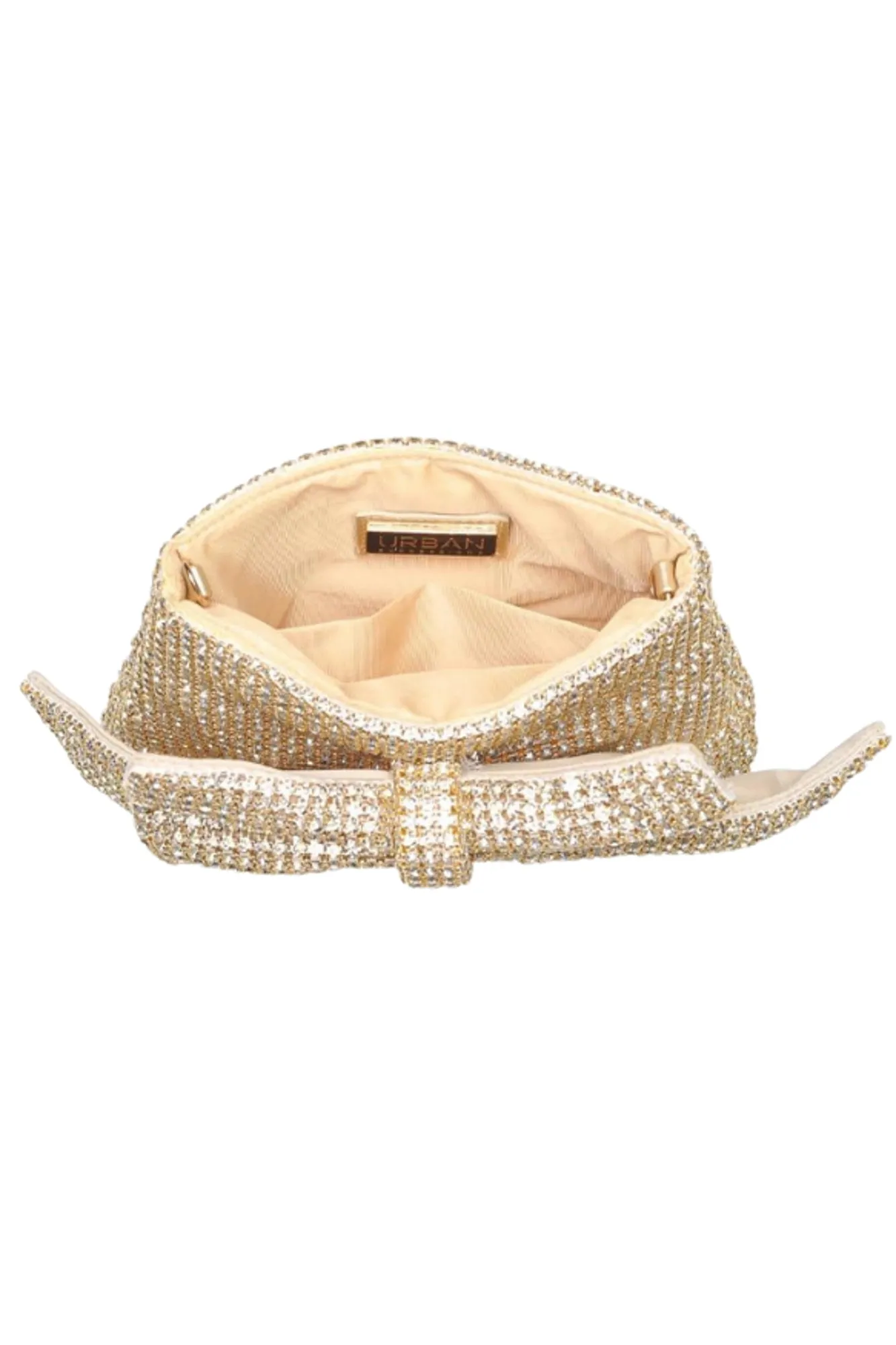 Geneva Bow Evening Bag | Gold sold by Baltic Born product image thumbnail 3