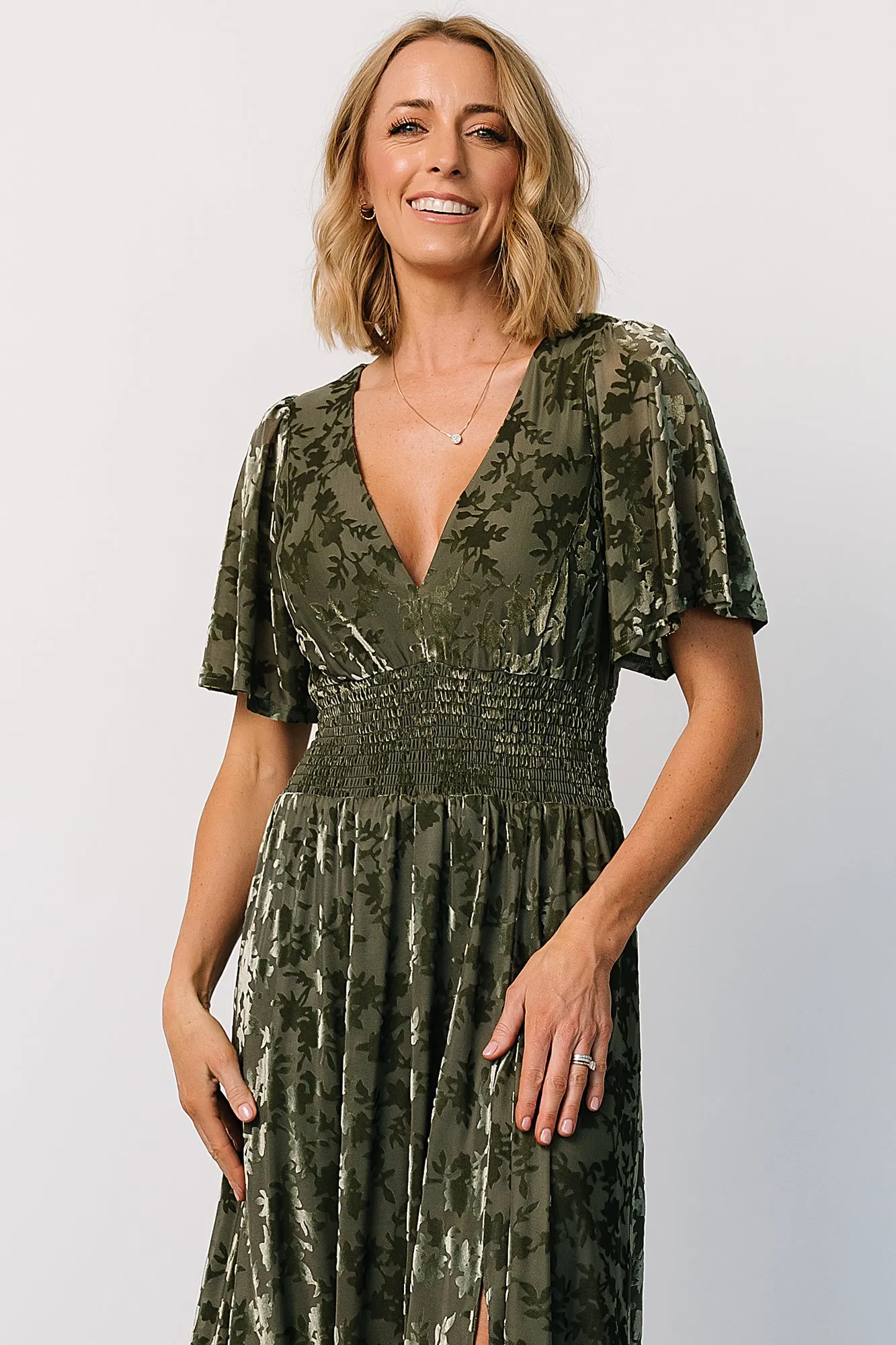 Fabric Swatch - Veronica Velvet | Dark Sage sold by Baltic Born product image thumbnail 2