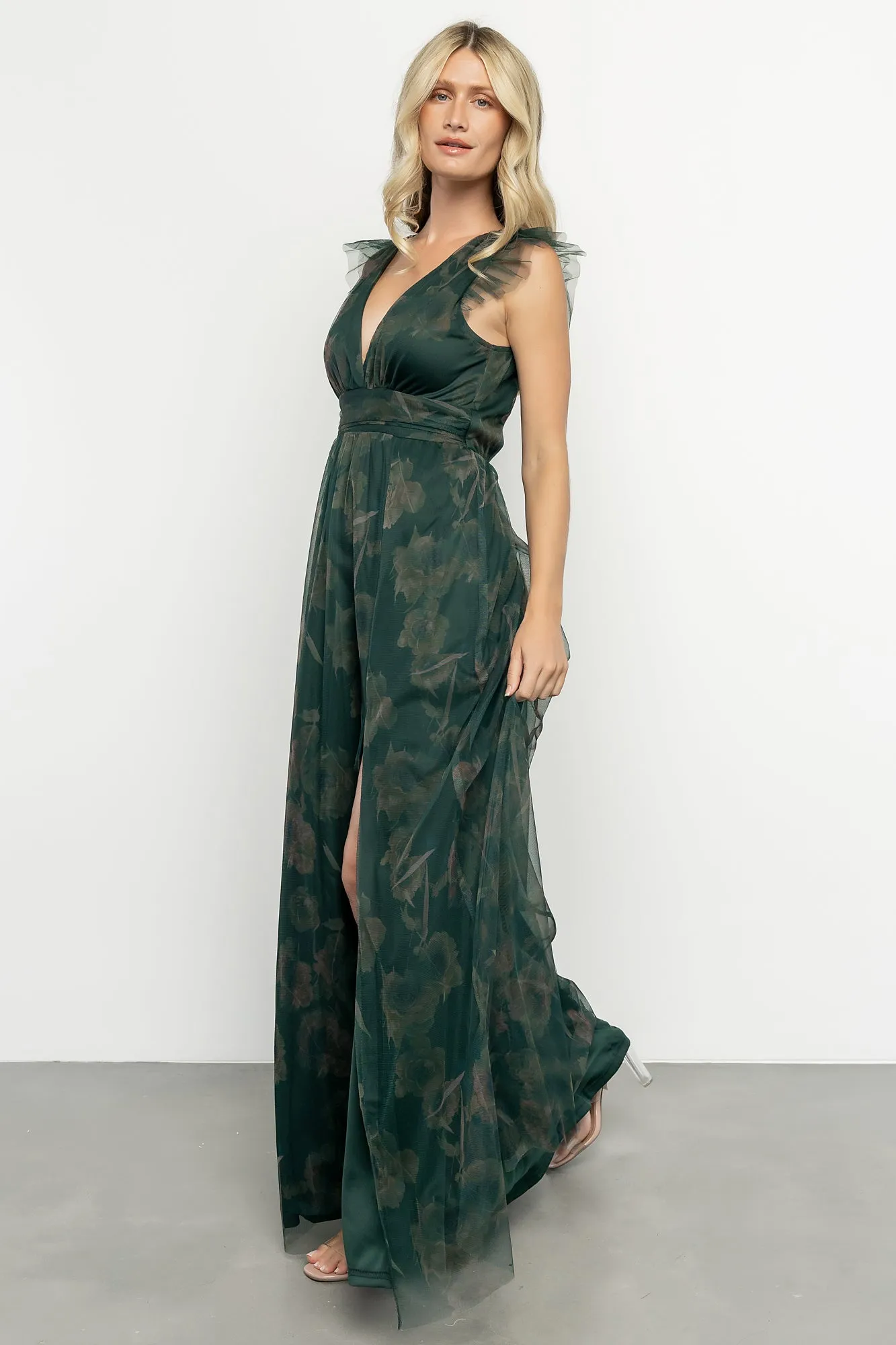 Adelyn Maxi Dress | Green Floral sold by Baltic Born product image thumbnail 3