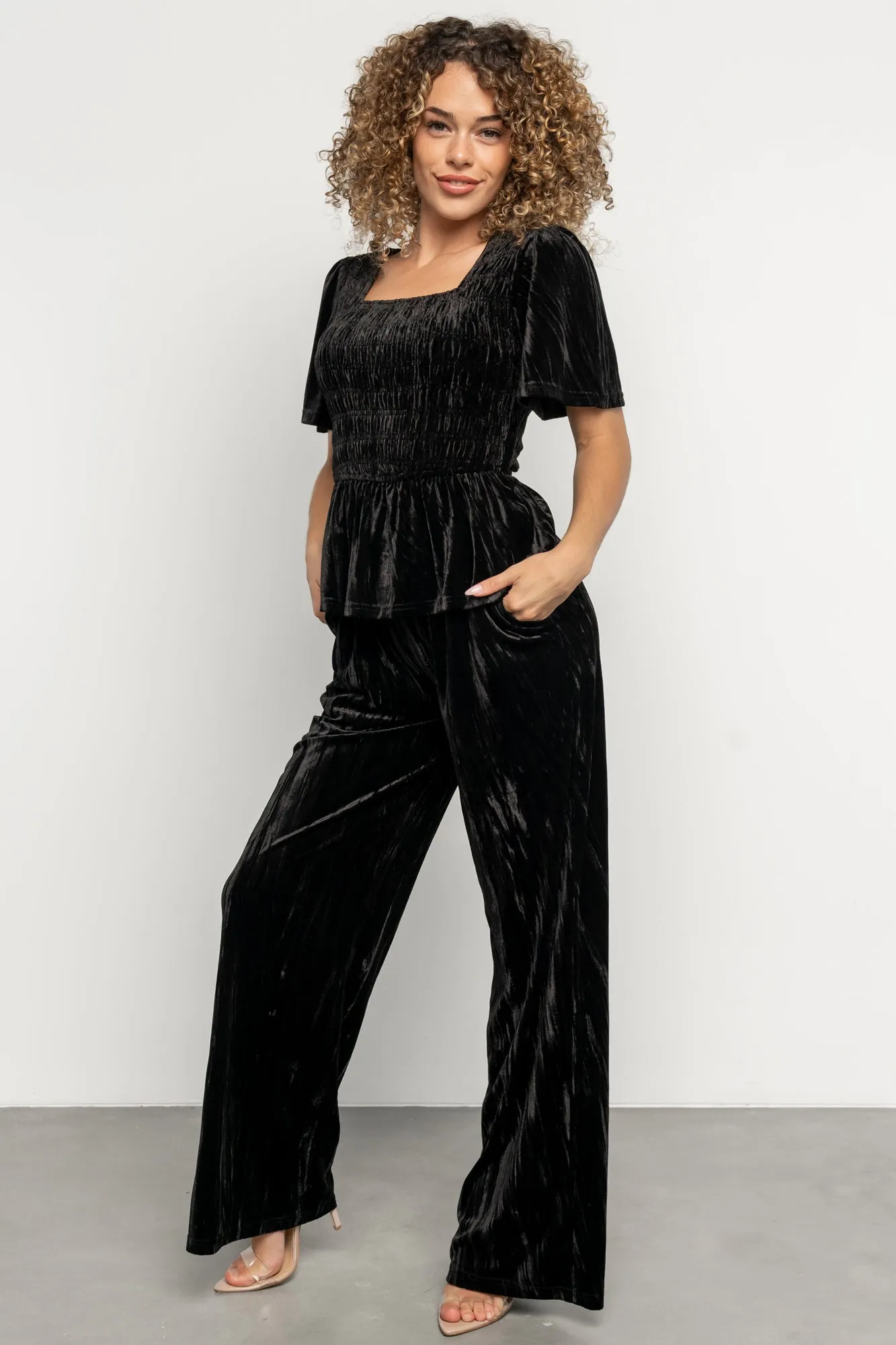 Elin Velvet Set | Black sold by Baltic Born product image thumbnail 3