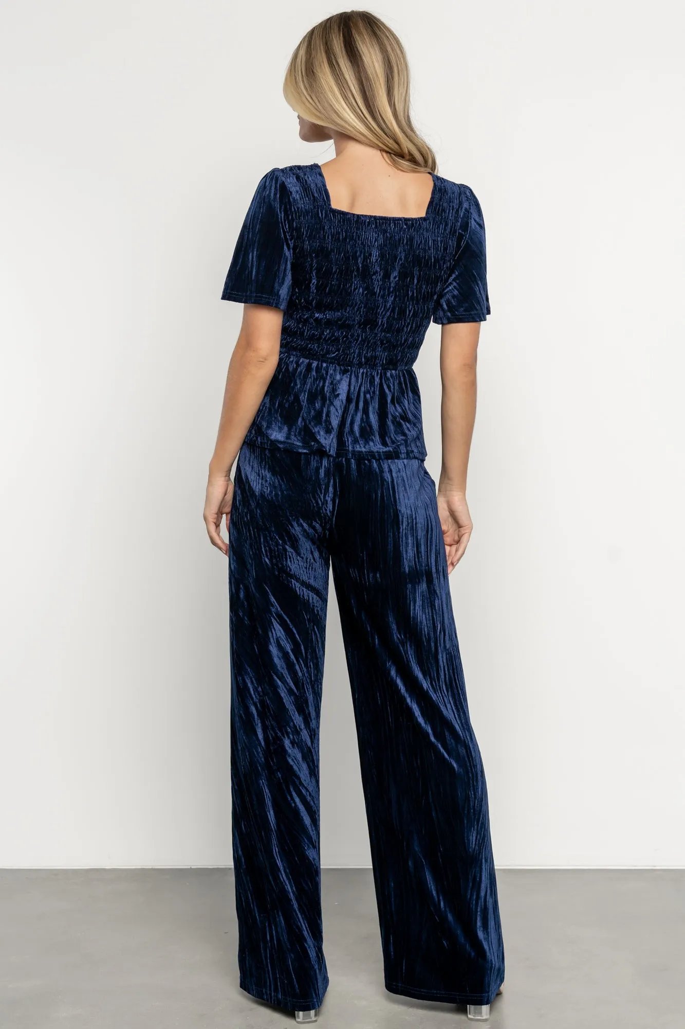 Elin Velvet Set | Navy sold by Baltic Born product image thumbnail 4