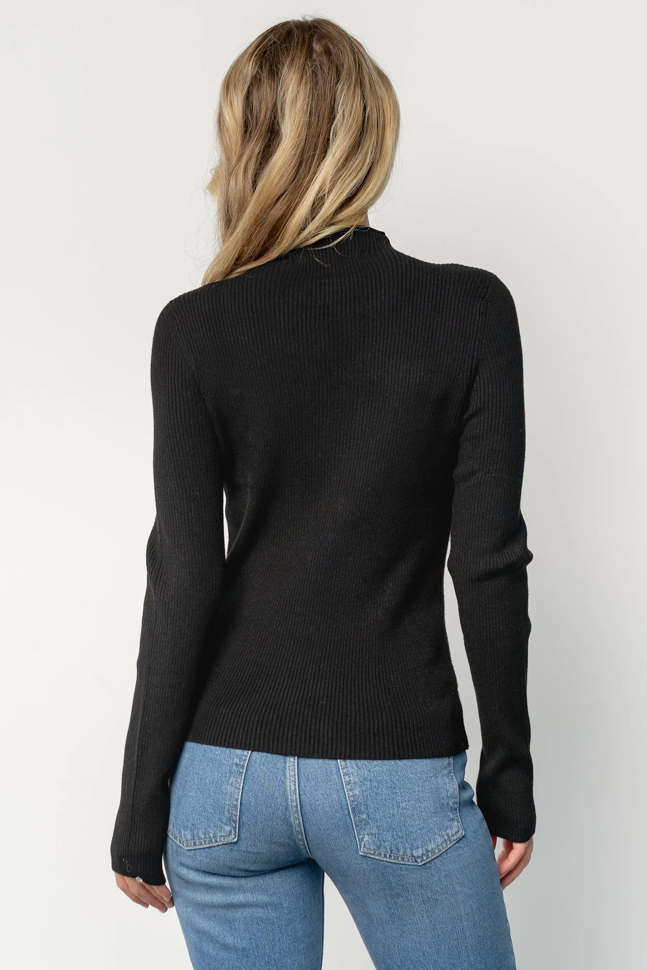 Ilsa Ribbed Sweater Top | Black sold by Baltic Born product image thumbnail 4