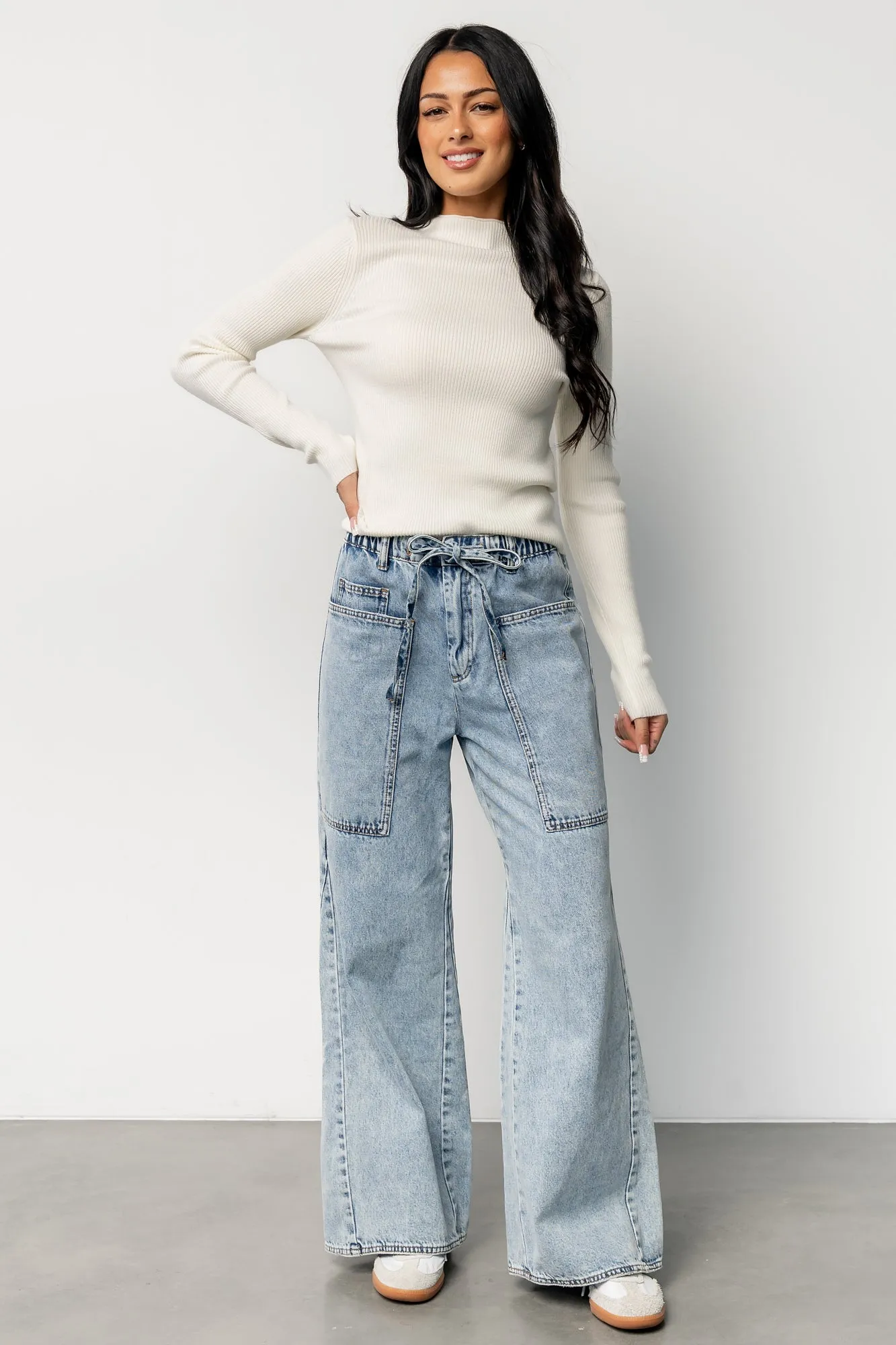 Ilsa Ribbed Sweater Top | Ivory sold by Baltic Born product image thumbnail 2