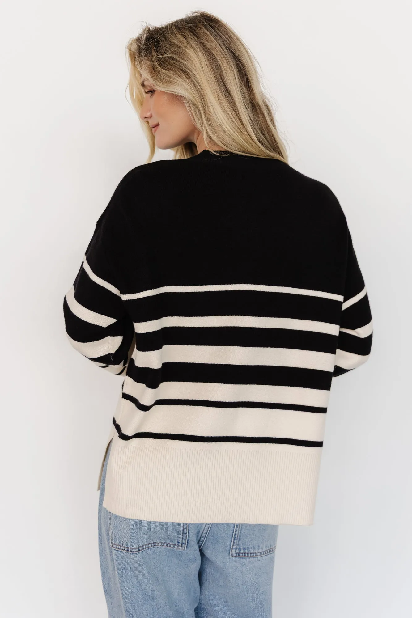 Glasbury Sweater | Black + Ivory sold by Baltic Born product image thumbnail 4
