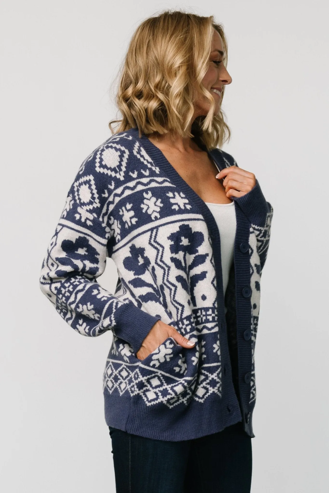 Jackson Oversized Cardigan | Slate Print sold by Baltic Born product image thumbnail 4