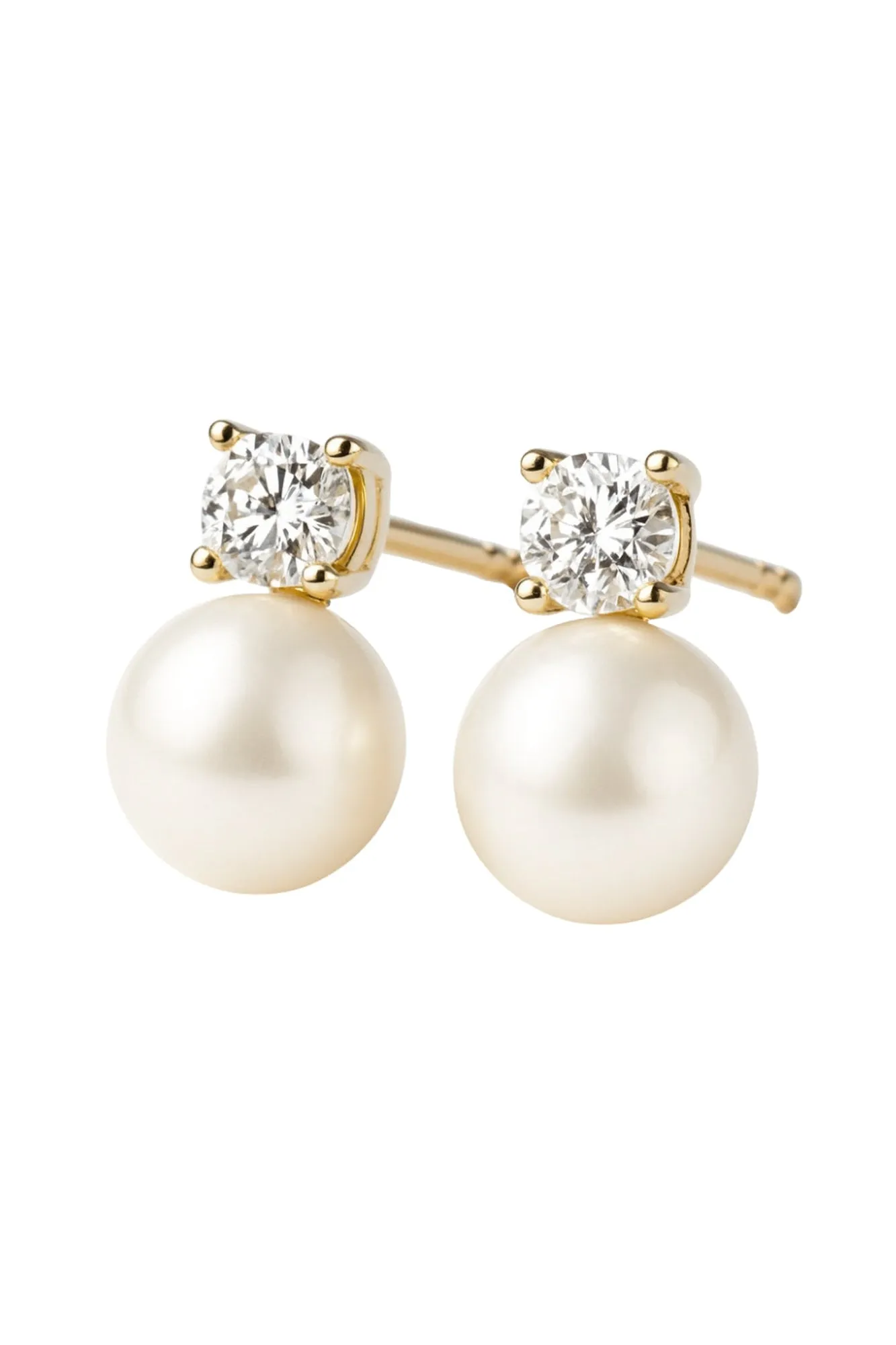 The Molly Pearl Studs in Gold sold by Baltic Born product image thumbnail 2