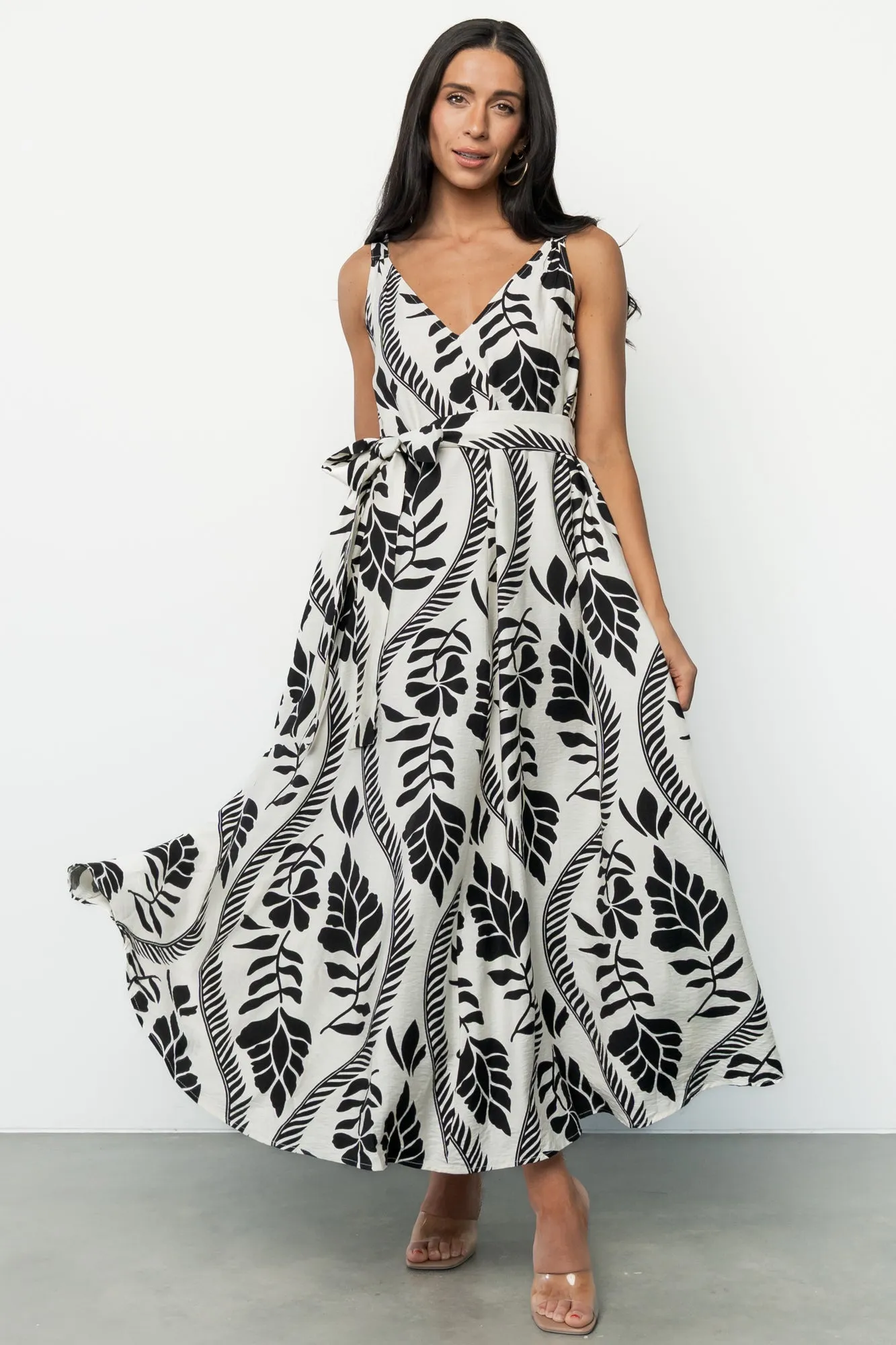 Sofía Maxi Dress | Ivory + Black sold by Baltic Born product image thumbnail 5