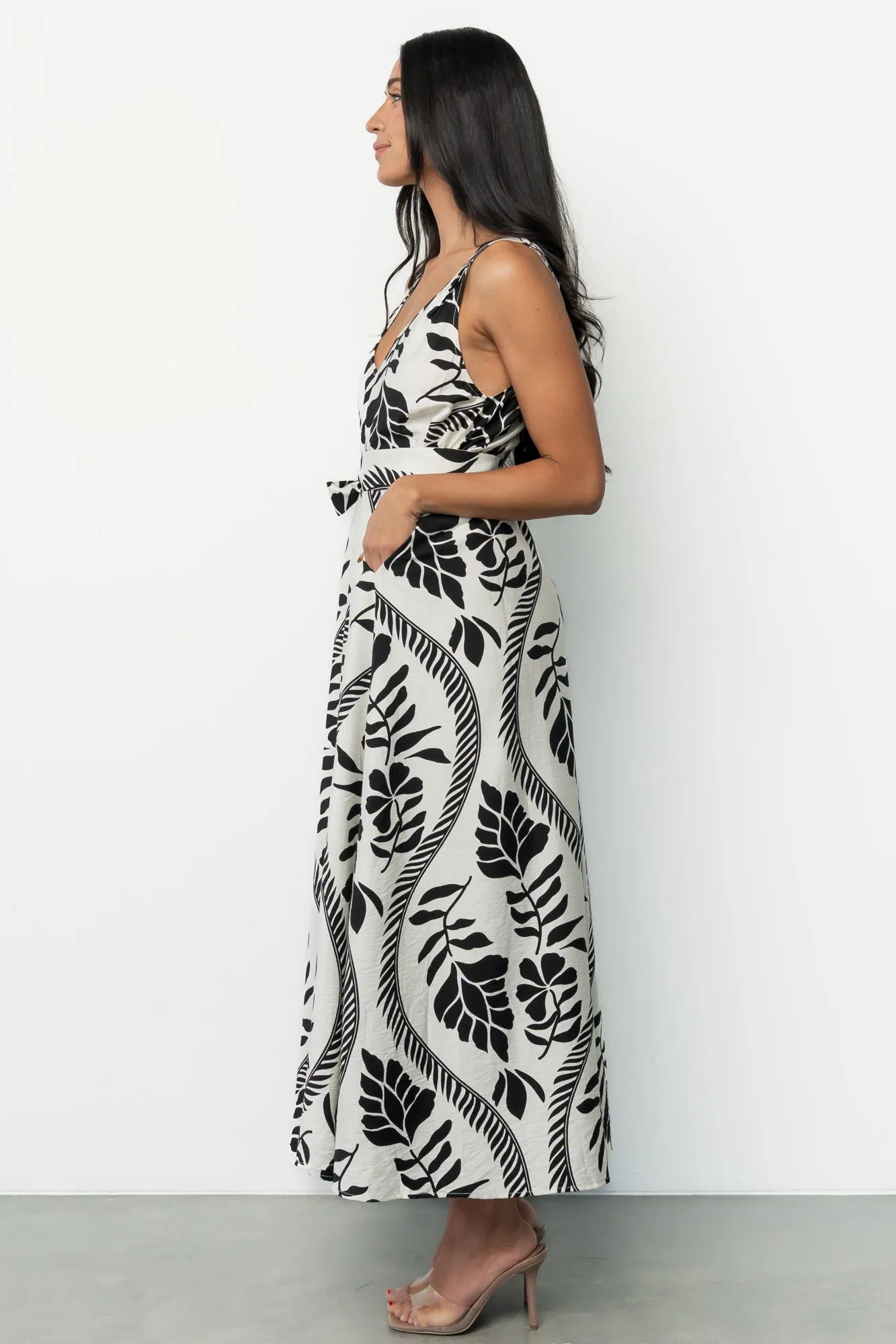 Sofía Maxi Dress | Ivory + Black sold by Baltic Born product image thumbnail 3