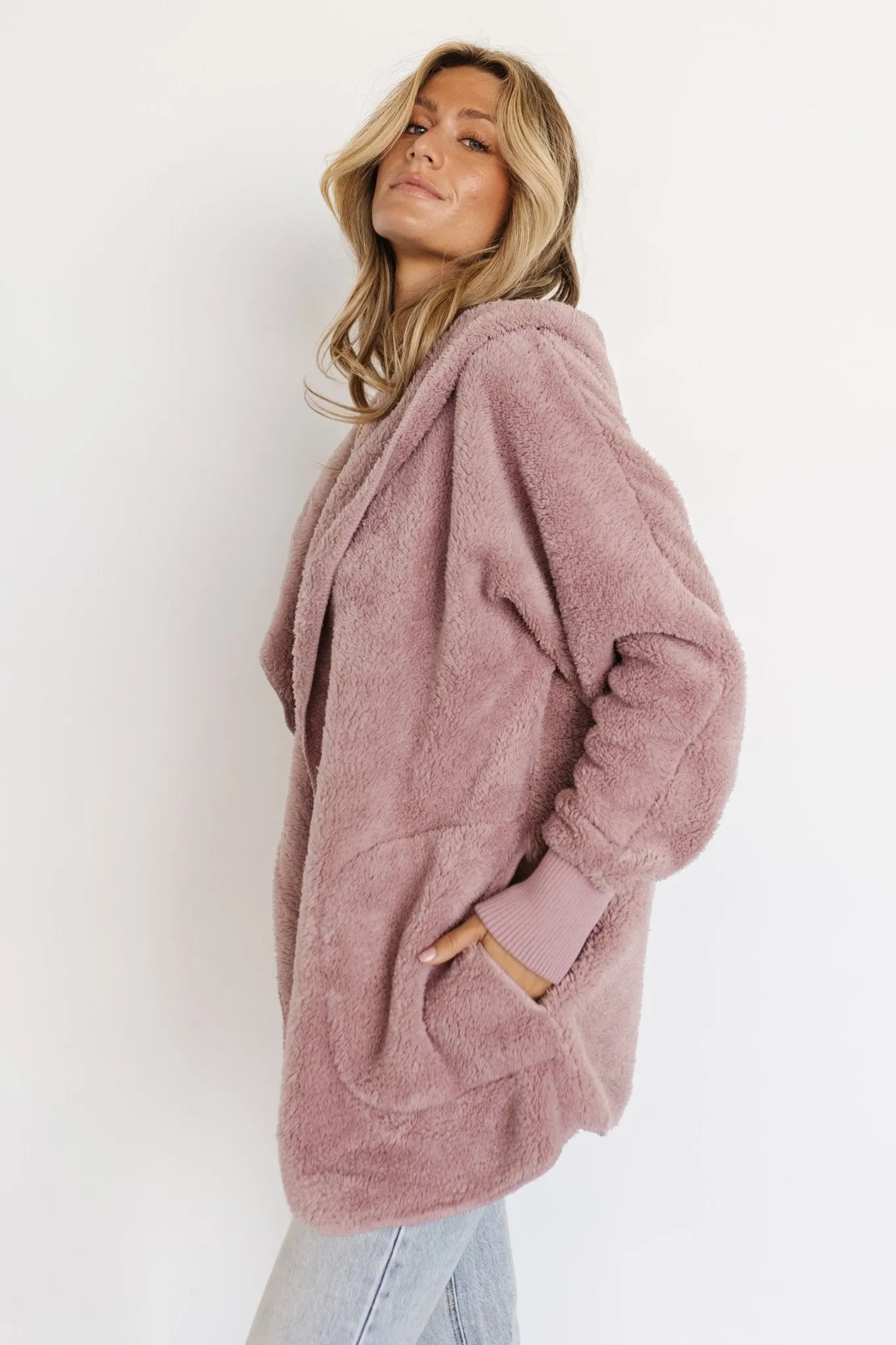 Melrose Teddy Jacket | Dusty Lilac sold by Baltic Born product image thumbnail 5