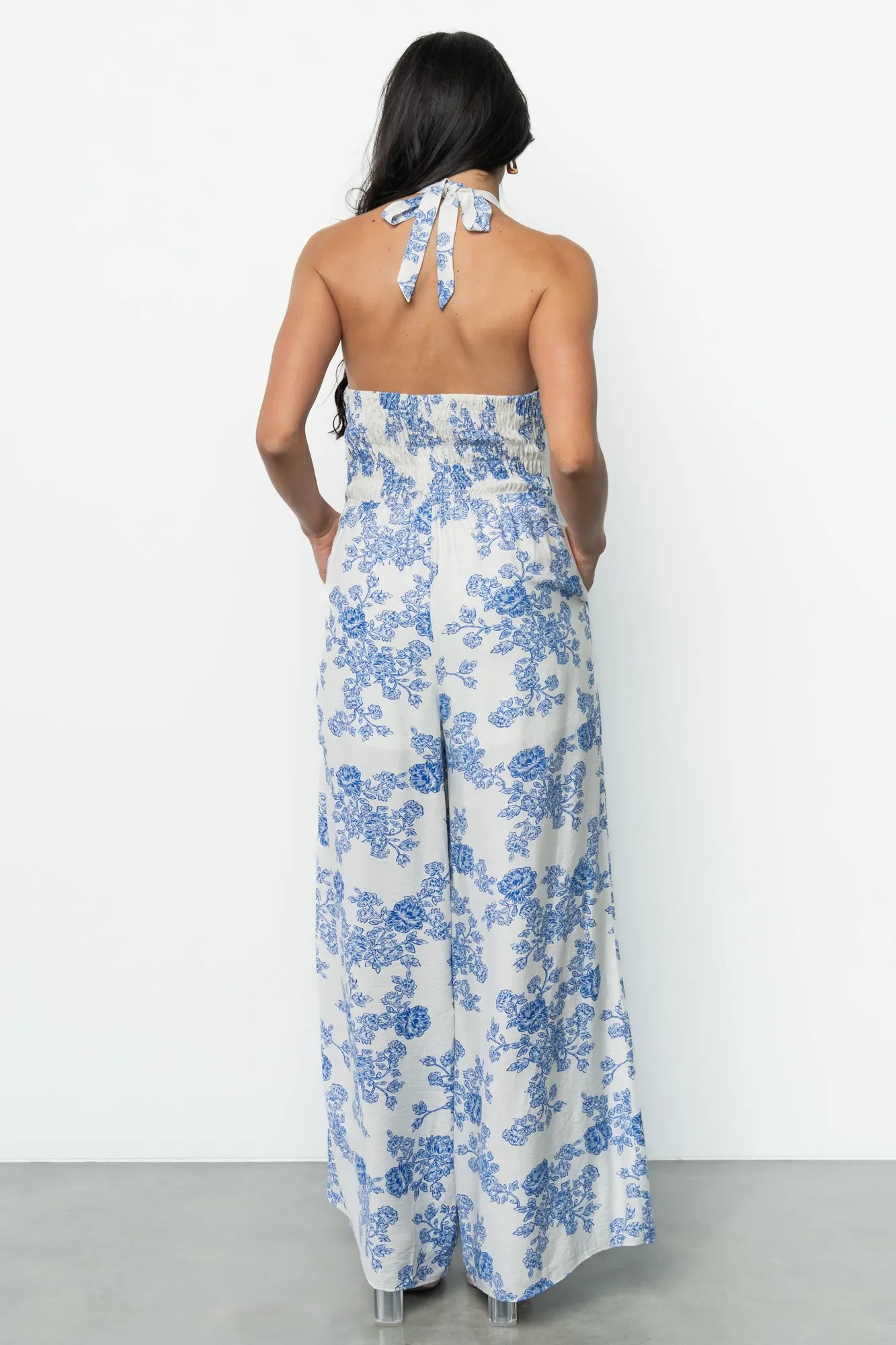Promesa Halter Jumpsuit | Blue Floral sold by Baltic Born product image thumbnail 5