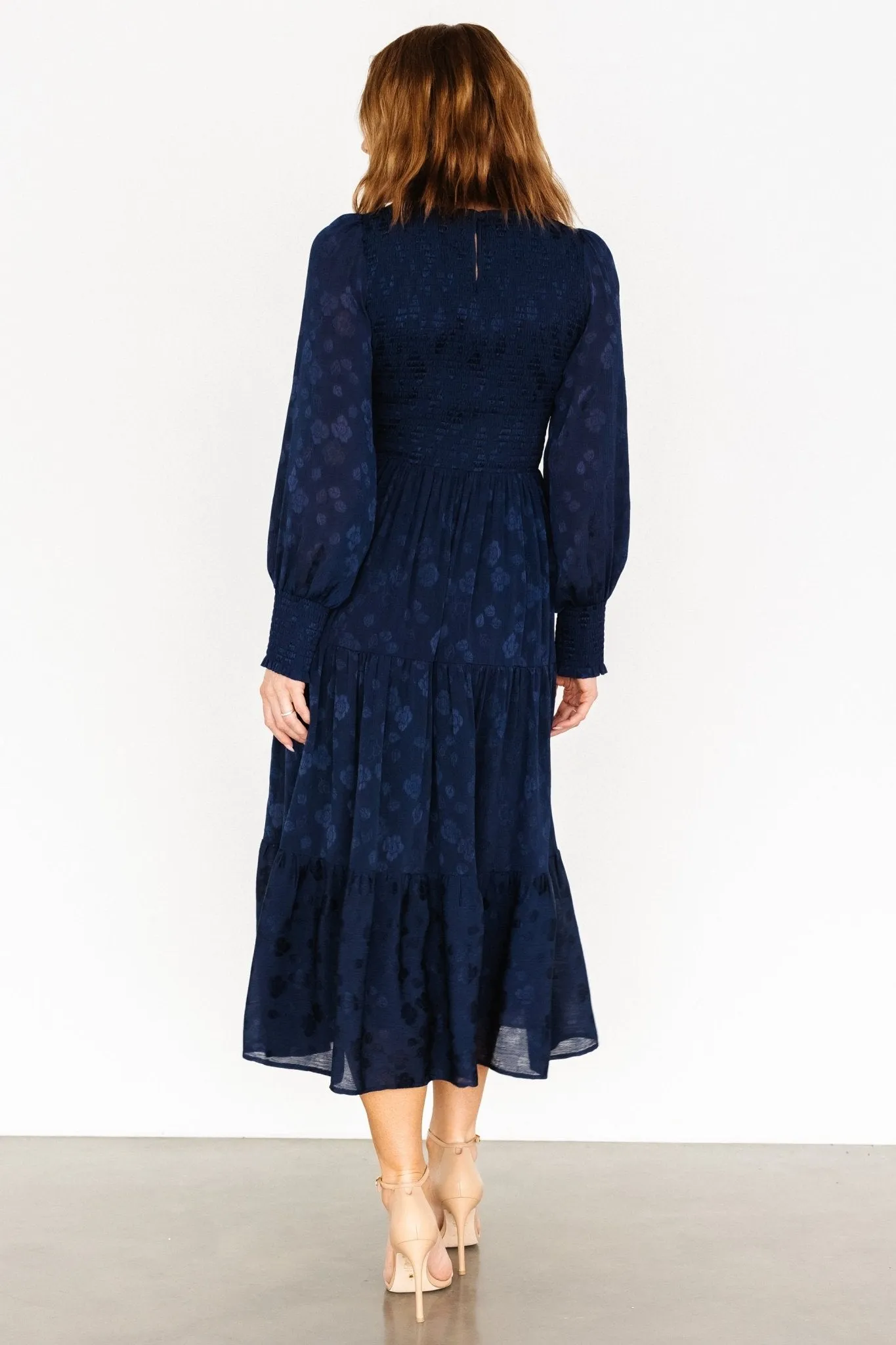 Stockholm Smocked Dress | Midnight Blue sold by Baltic Born product image thumbnail 4