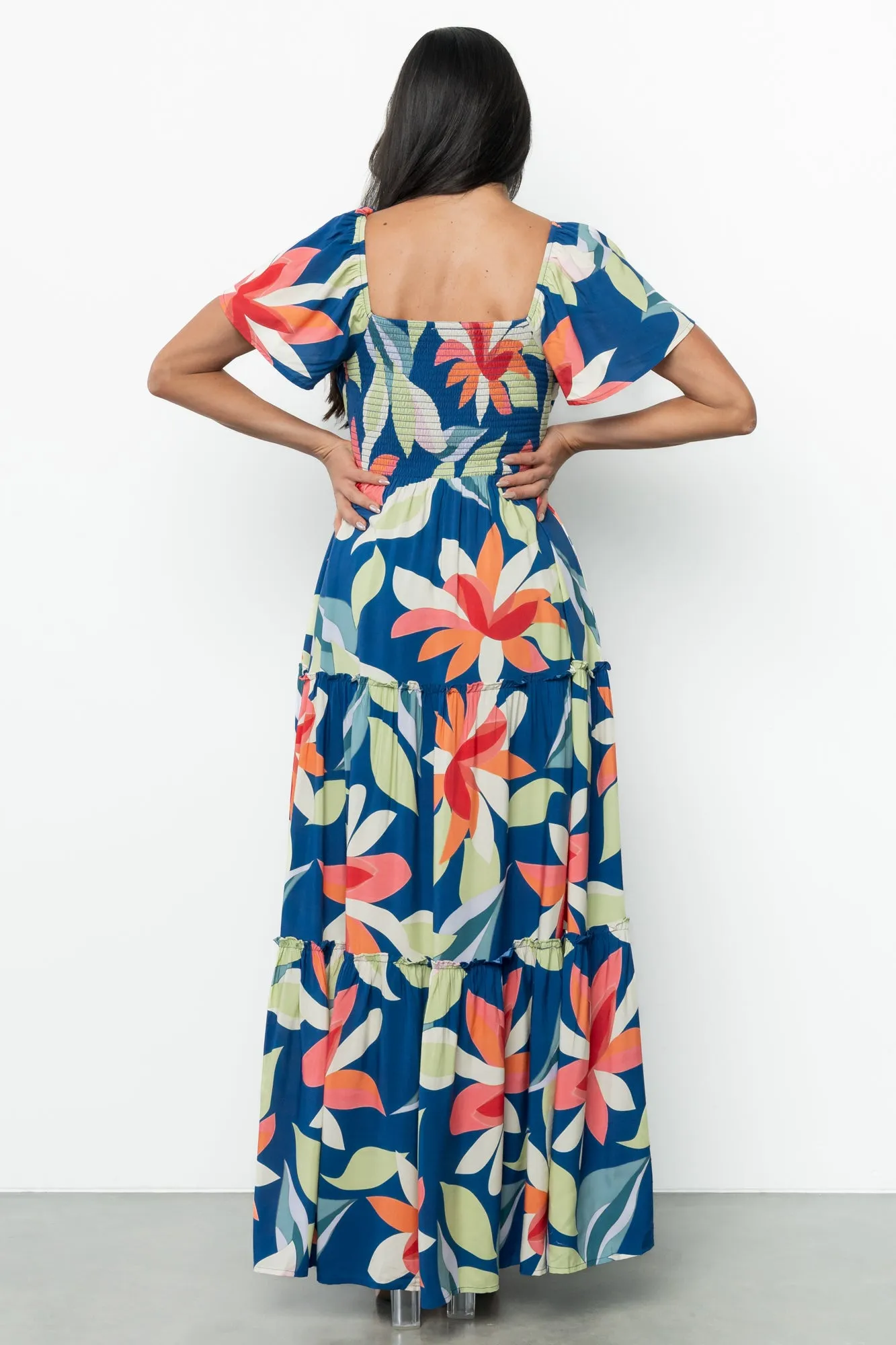 Samira Maxi Dress | Navy Multi Floral sold by Baltic Born product image thumbnail 4
