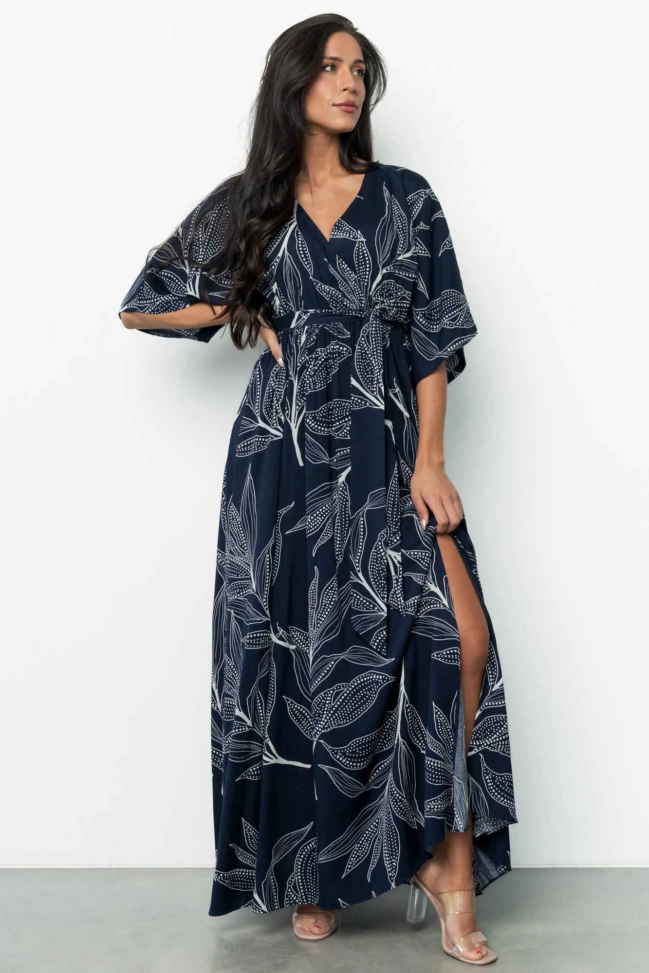 Kalea Maxi Dress | Navy + White sold by Baltic Born product image thumbnail 2