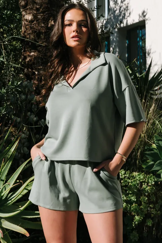 Ana Top + Shorts Set | Green sold by Baltic Born