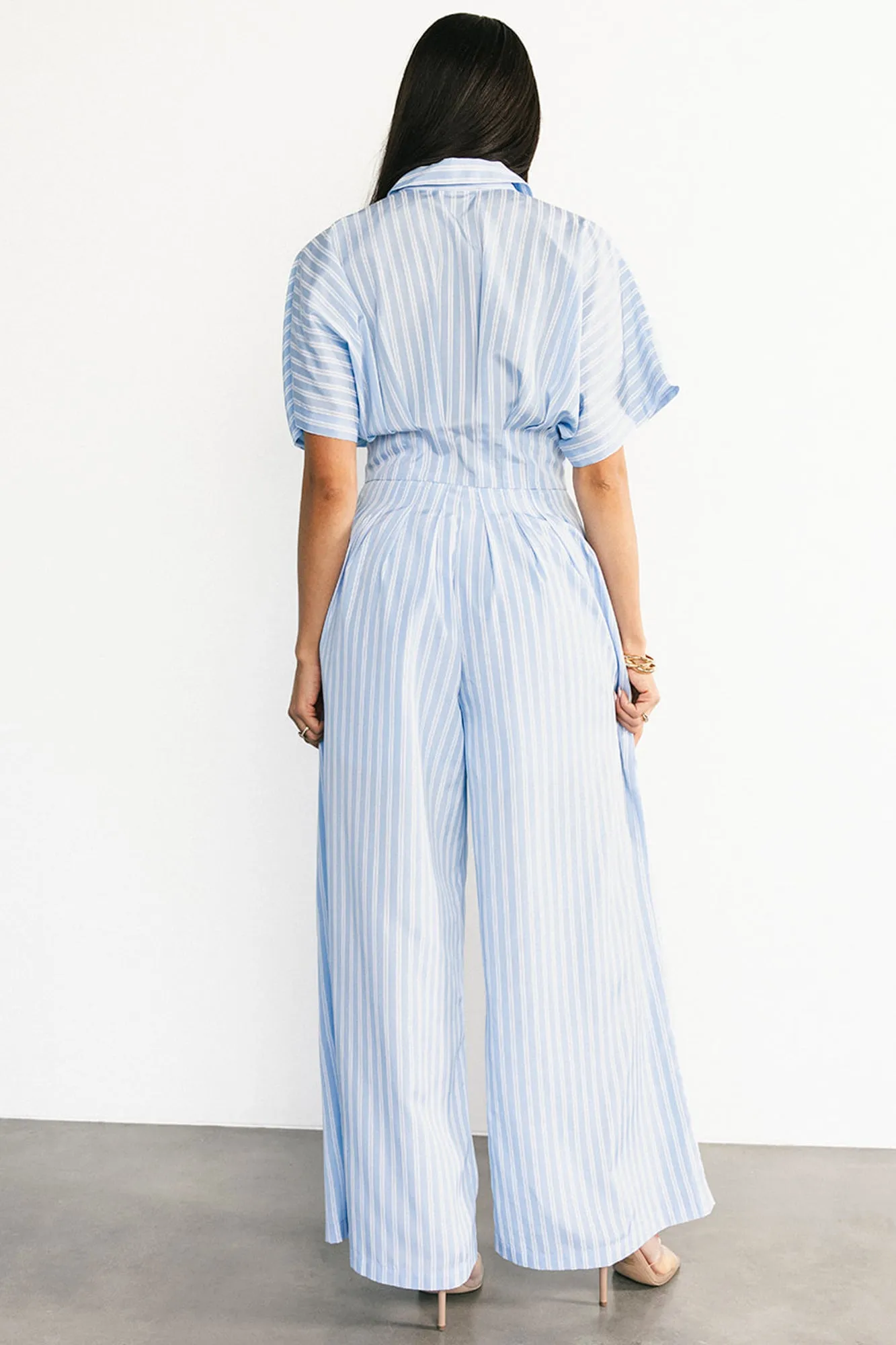 Sariah Jumpsuit | Blue Stripe sold by Baltic Born product image thumbnail 5