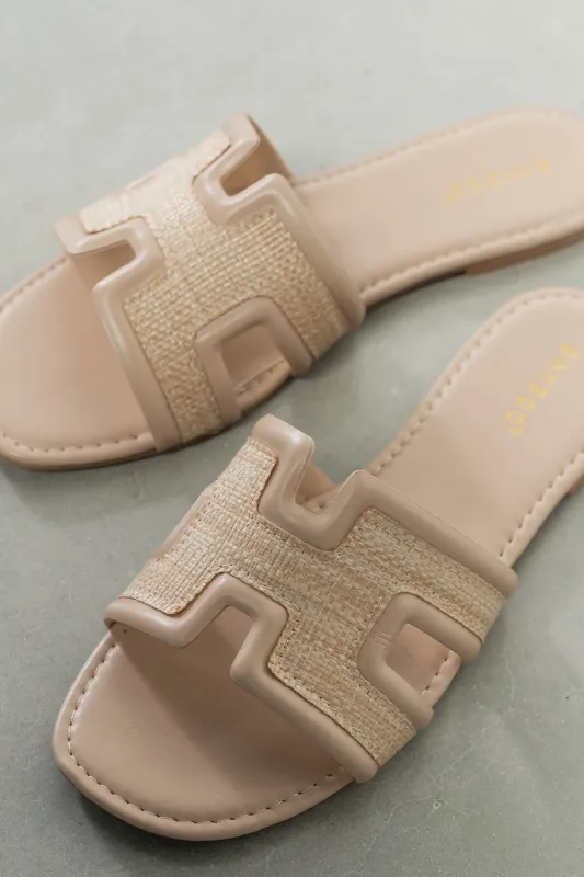 Mirada Woven Cutout Sandal | Tan sold by Baltic Born