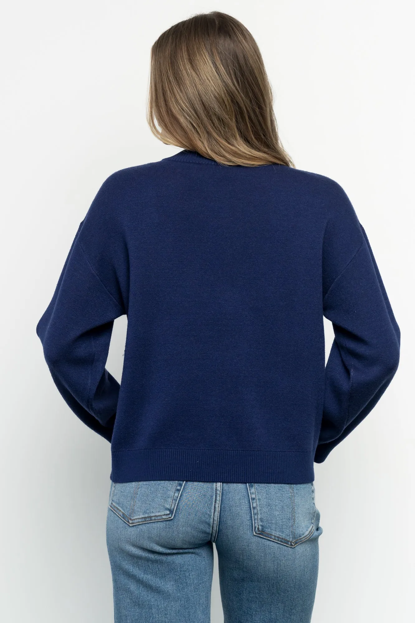 Kobi Sweater | Navy Multi sold by Baltic Born product image thumbnail 4