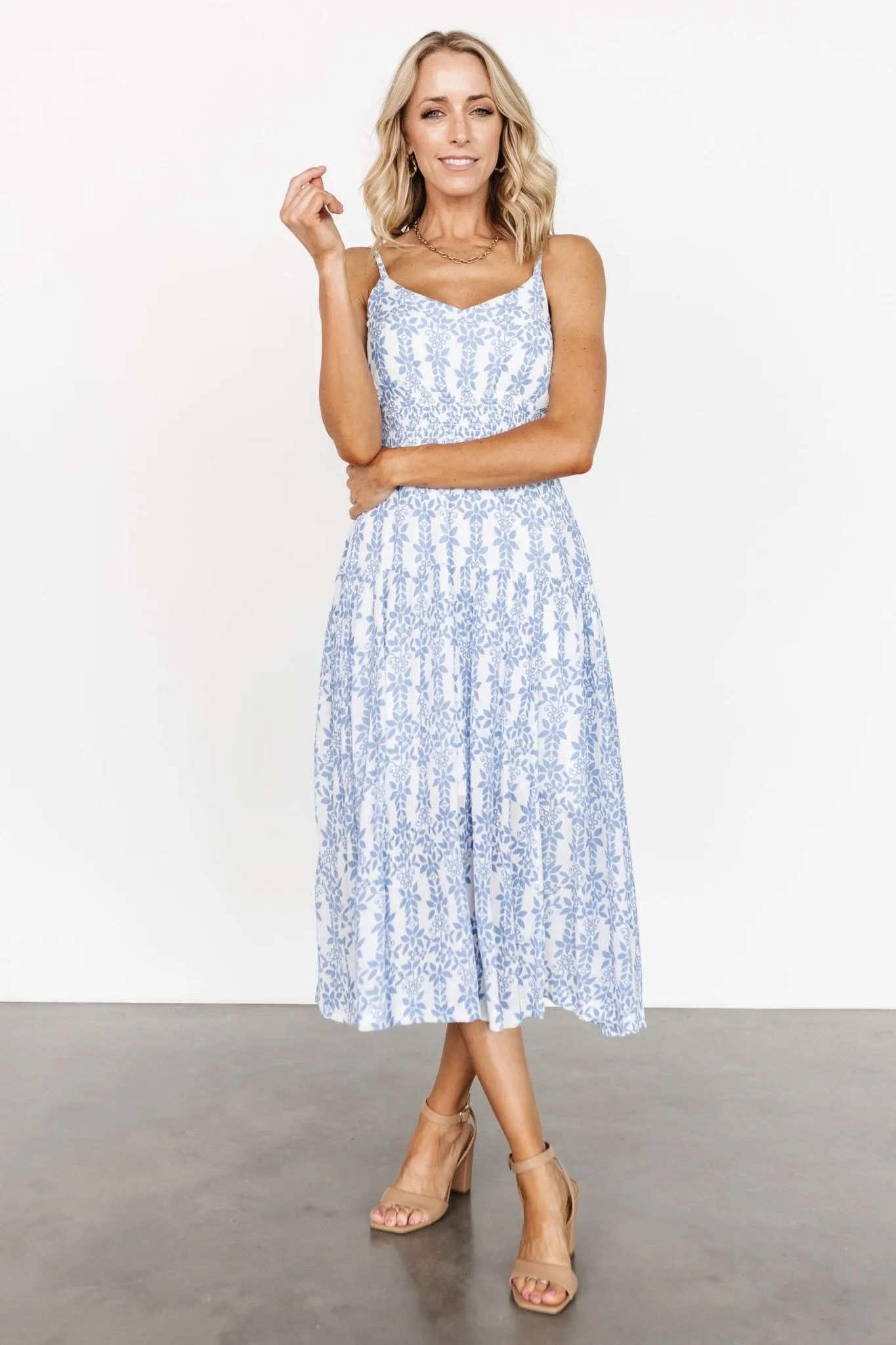 Thebes Tank Midi Dress | Blue Print sold by Baltic Born
