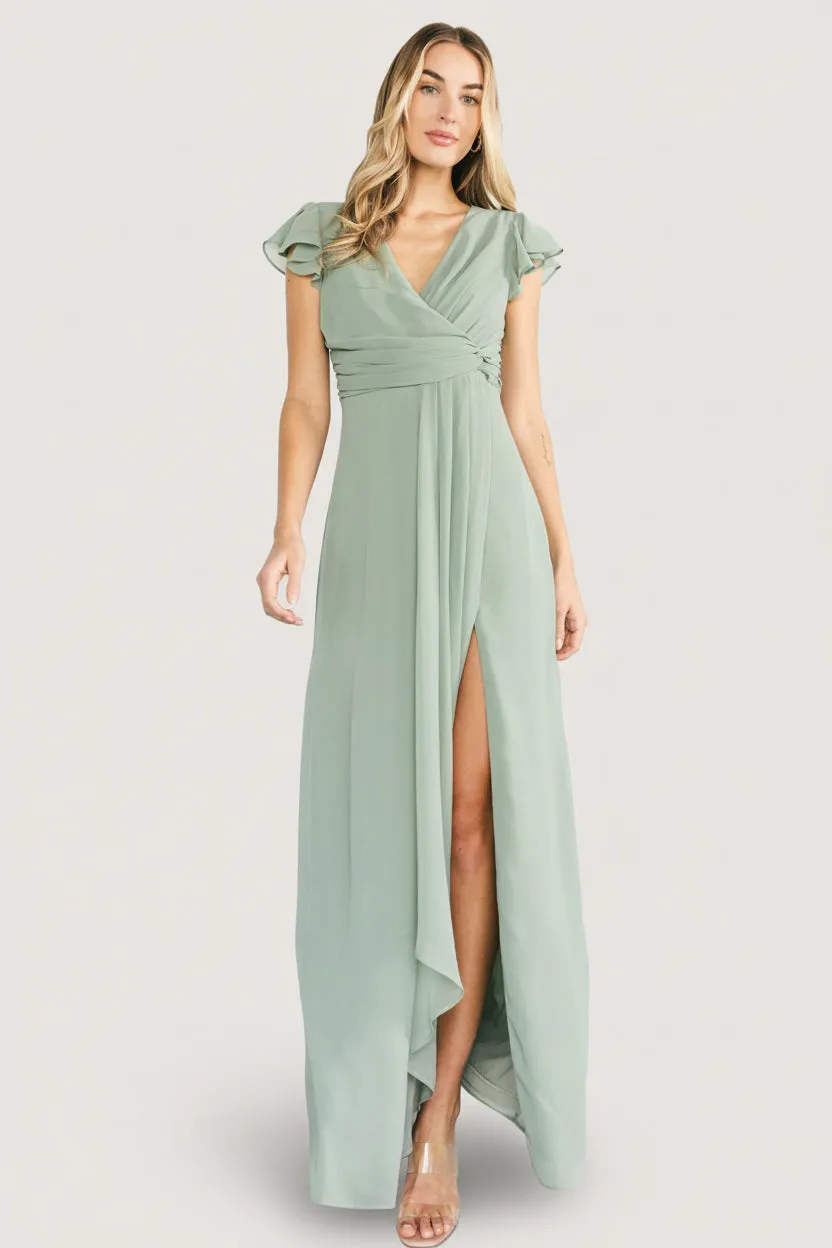 Jasmine Maxi Dress | Dusty Green sold by Baltic Born