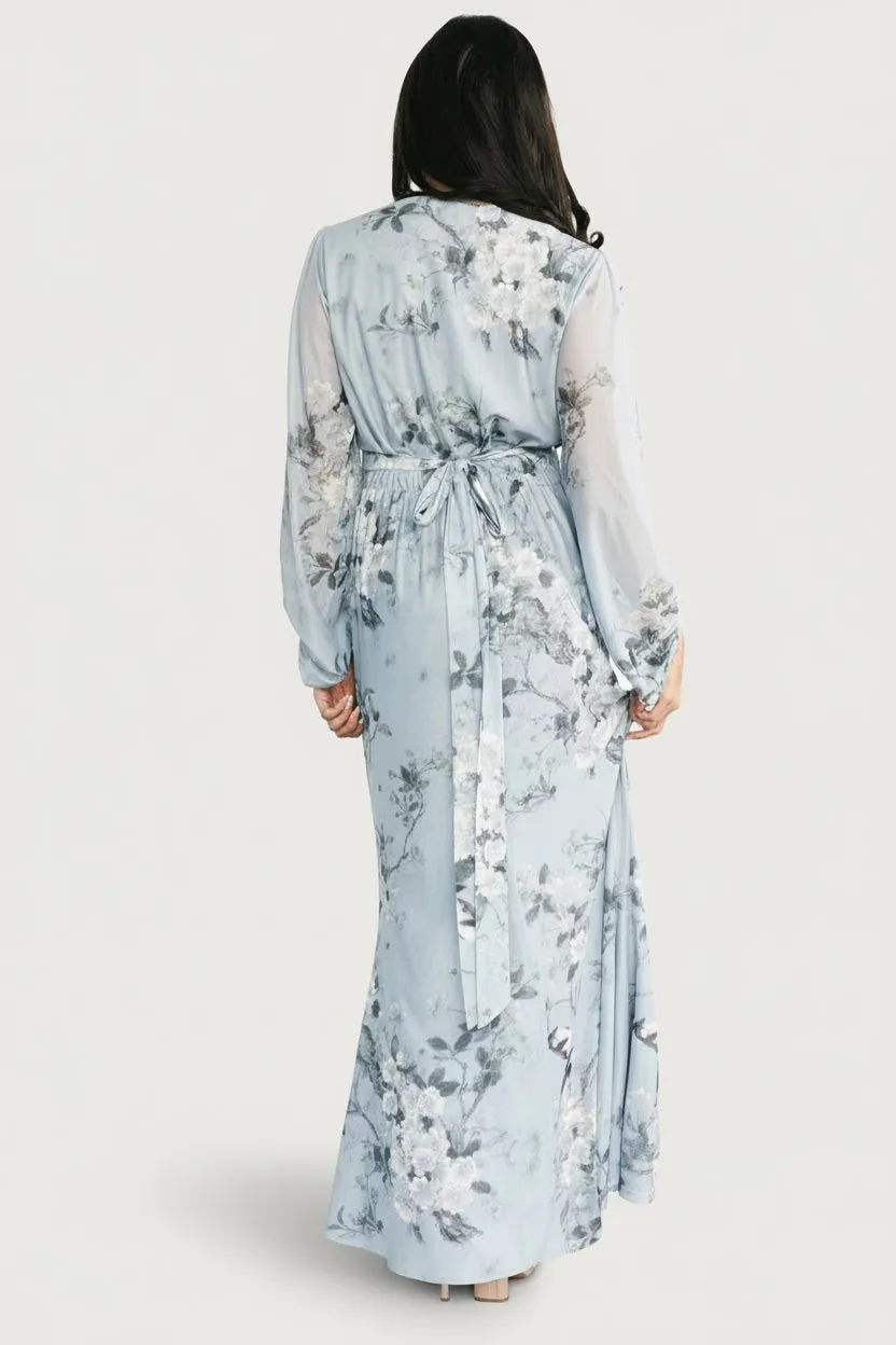 Beckham Maxi Dress | Light Blue Floral sold by Baltic Born product image thumbnail 4