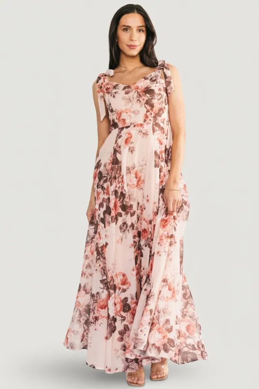 Macey Maxi Dress | Blush Floral sold by Baltic Born
