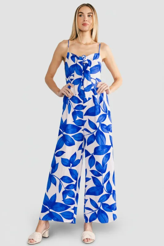 Noémie Jumpsuit | Cobalt Print made by Gilli