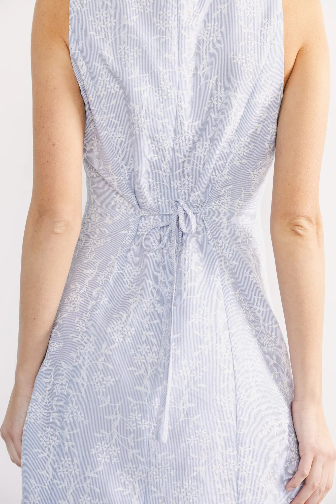 Yvonne Sleeveless Short Dress | Light Blue Floral sold by Baltic Born product image thumbnail 5