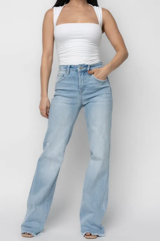 Allure High Rise Straight Jeans | Light Wash sold by Baltic Born