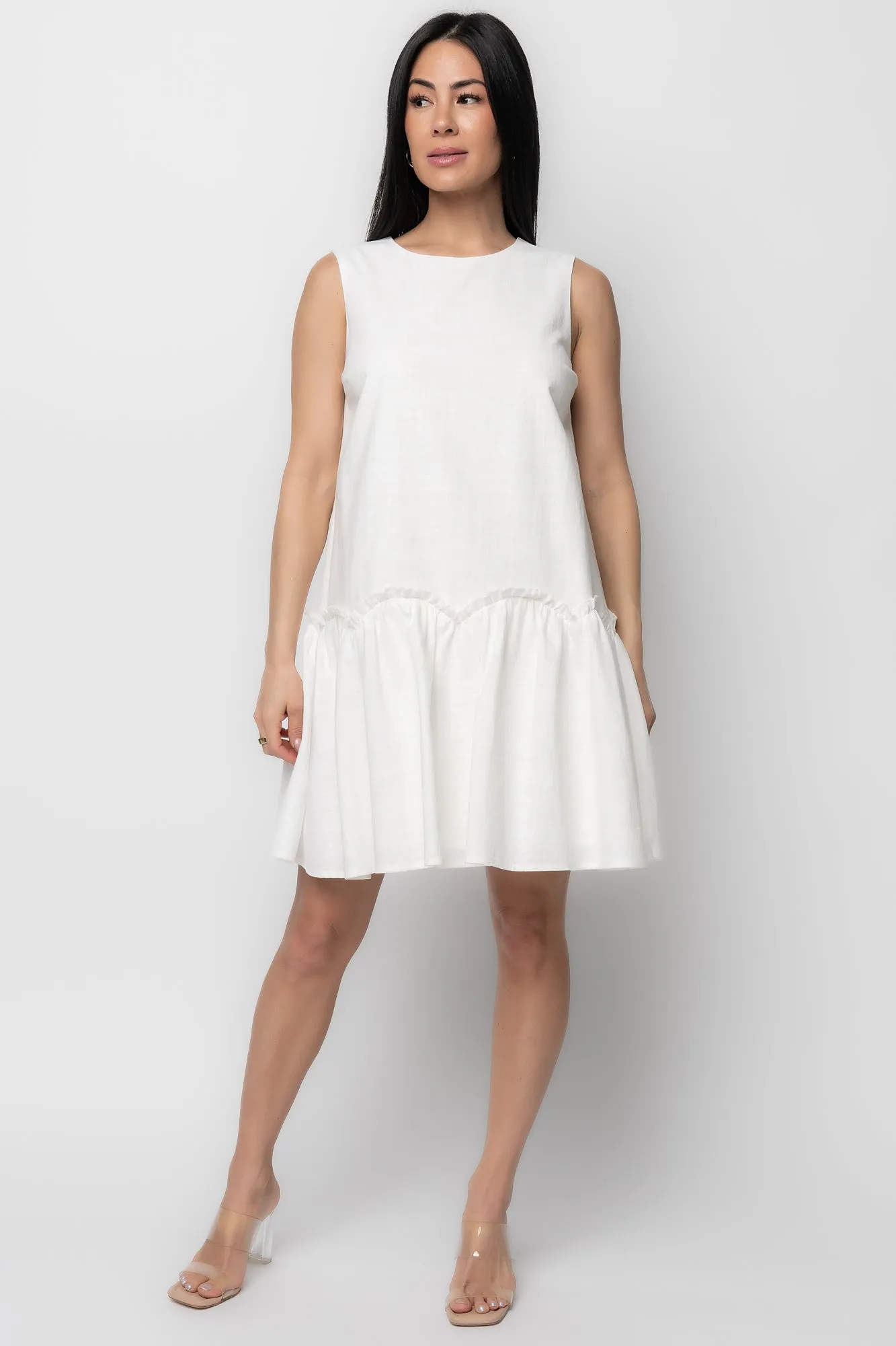 Paulina Short Dress | Off White sold by Baltic Born product image thumbnail 2