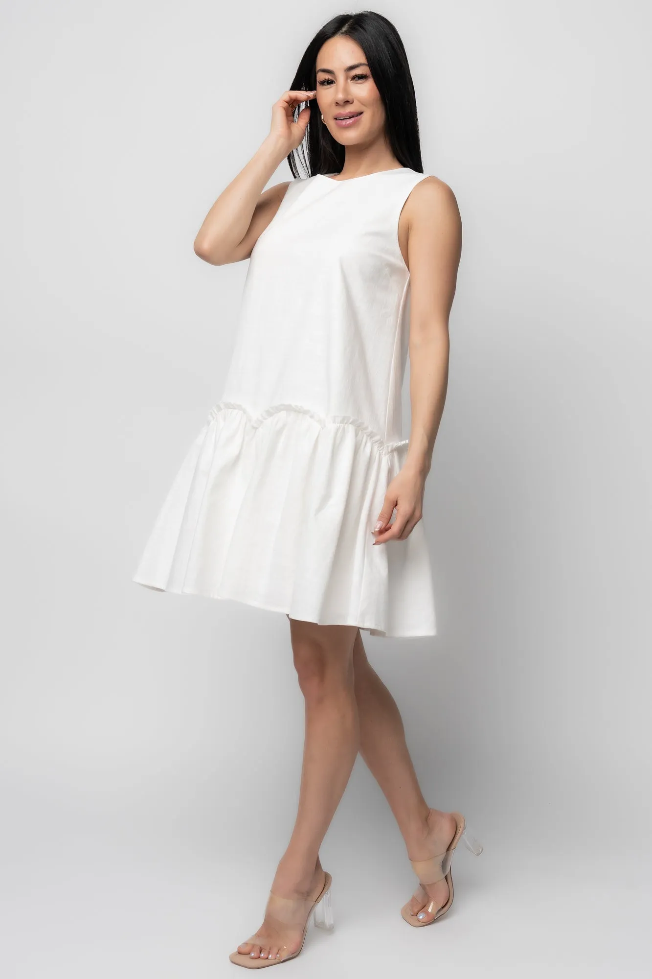 Paulina Short Dress | Off White sold by Baltic Born product image thumbnail 3