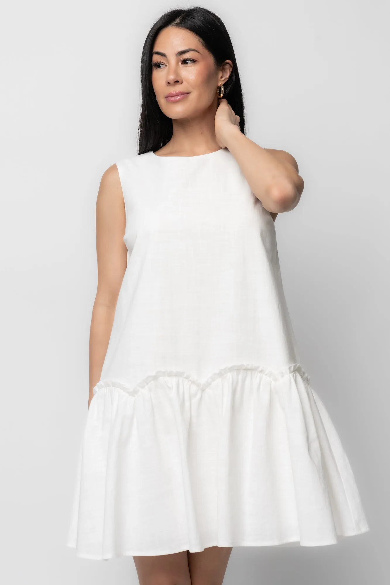 Paulina Short Dress | Off White sold by Baltic Born product image thumbnail 5