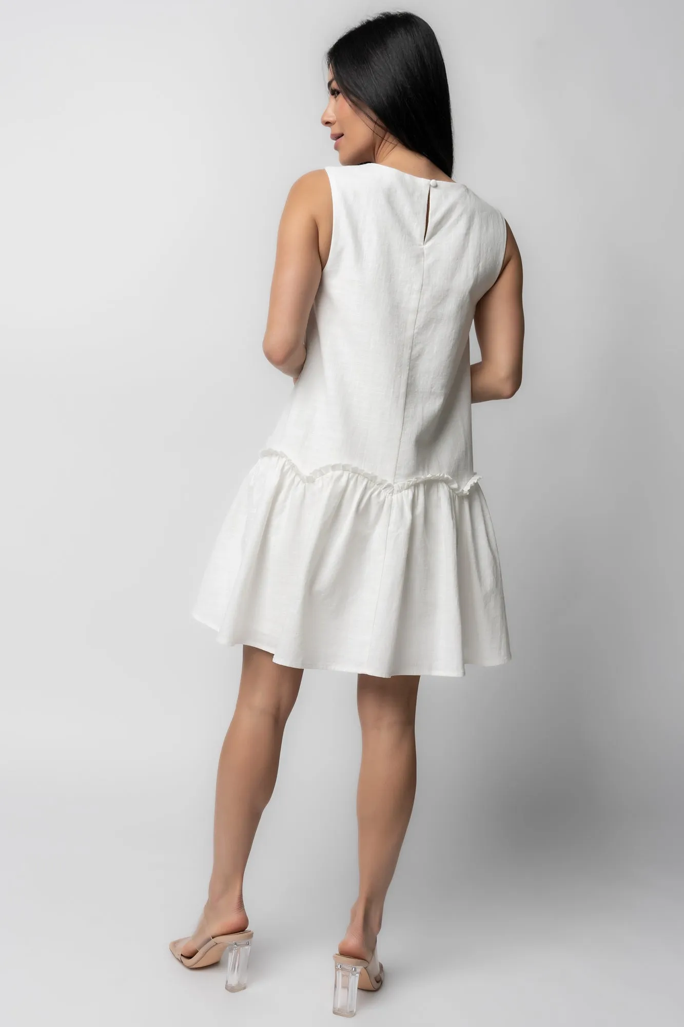 Paulina Short Dress | Off White sold by Baltic Born product image thumbnail 4
