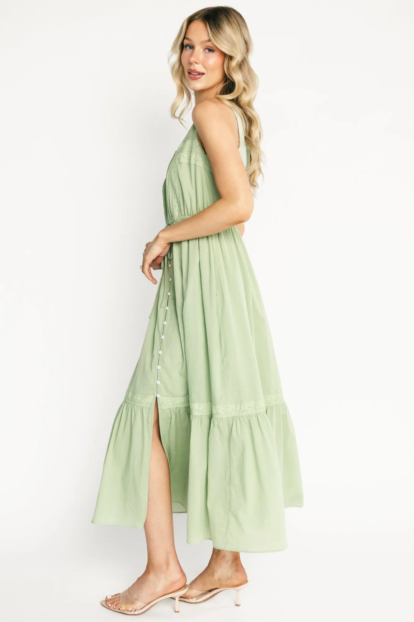 Blanche Midi Dress | Sage sold by Baltic Born product image thumbnail 3
